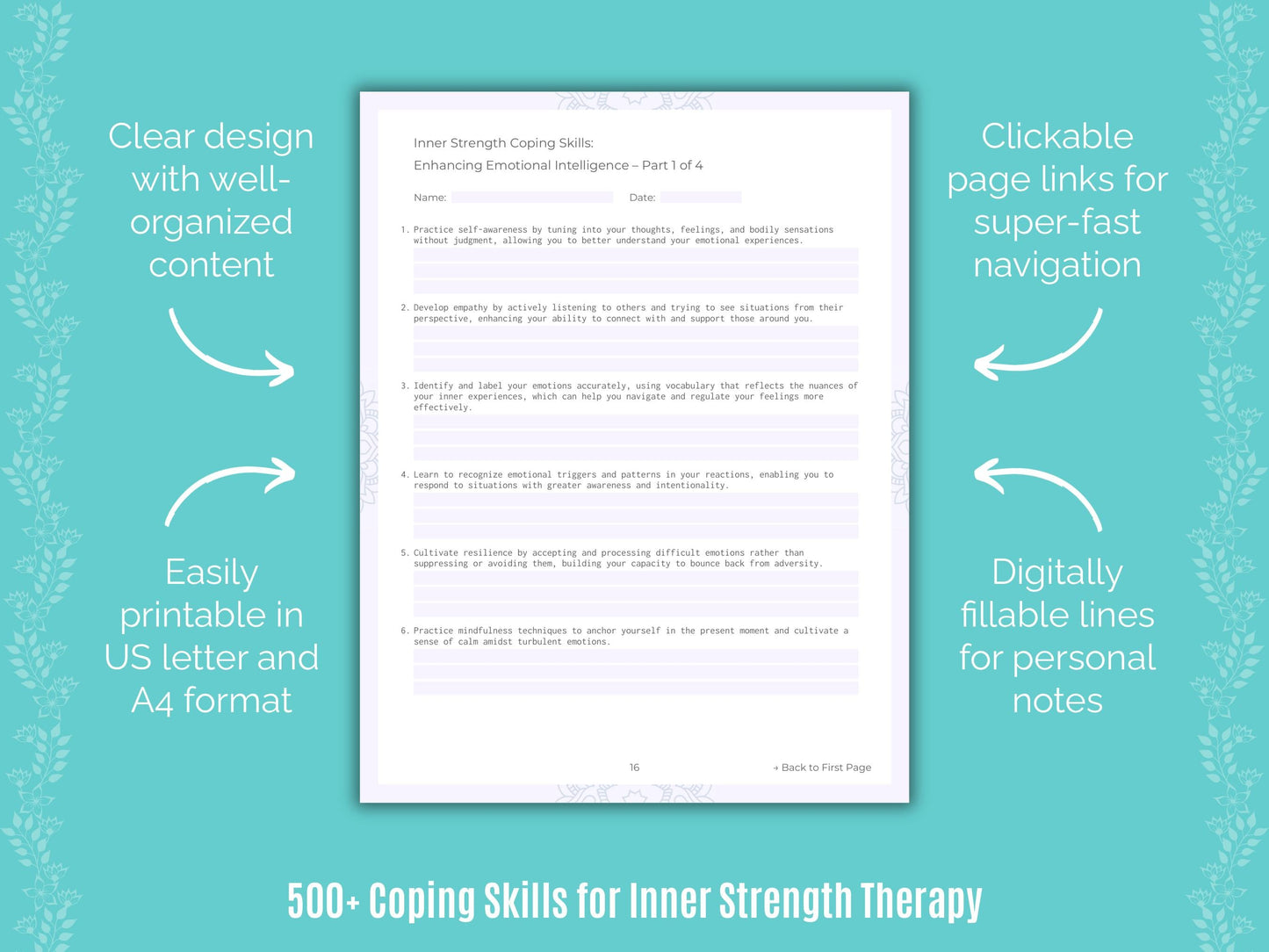Inner Strength Therapy Counseling Templates