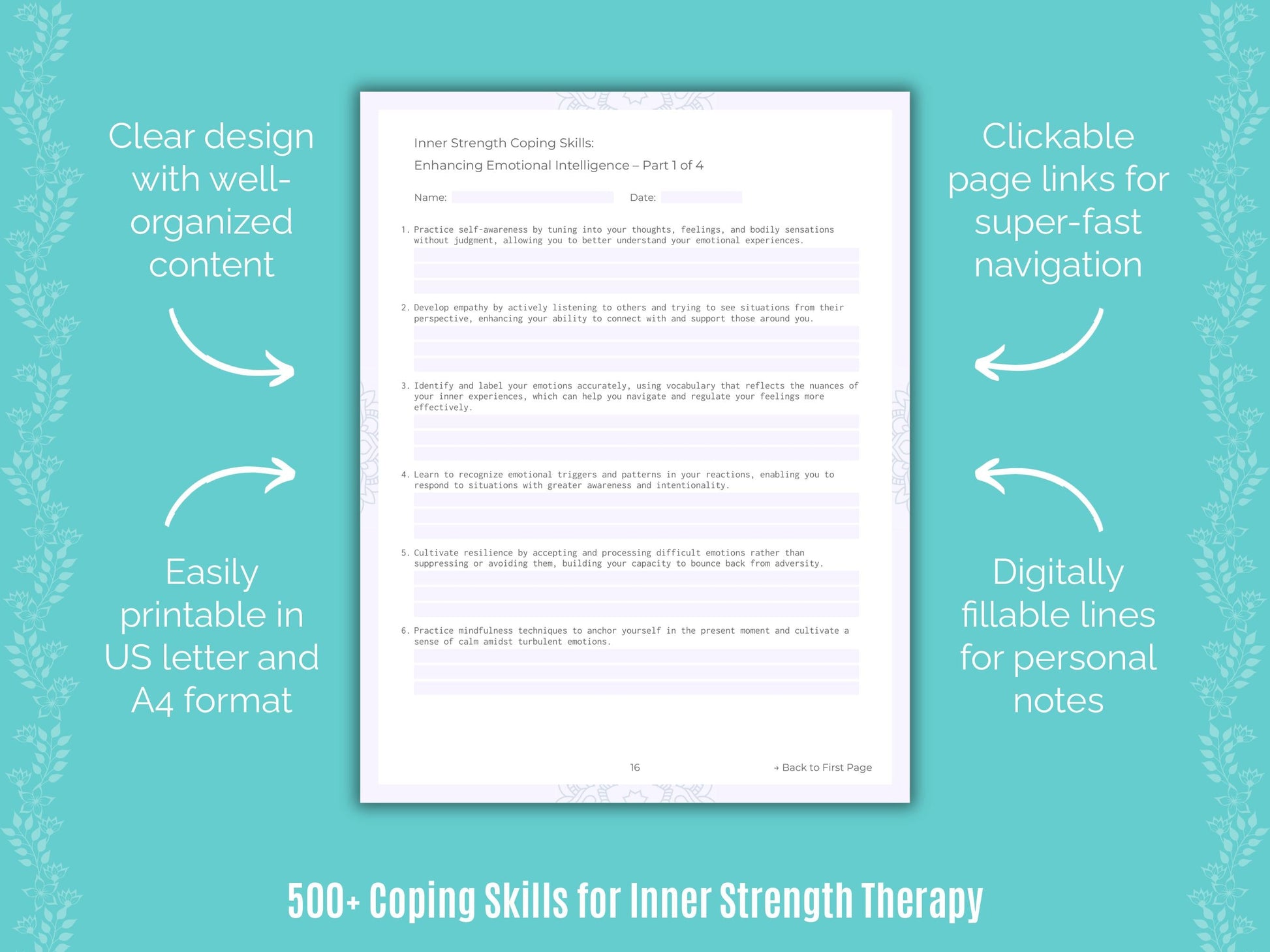 Inner Strength Therapy Counseling Templates