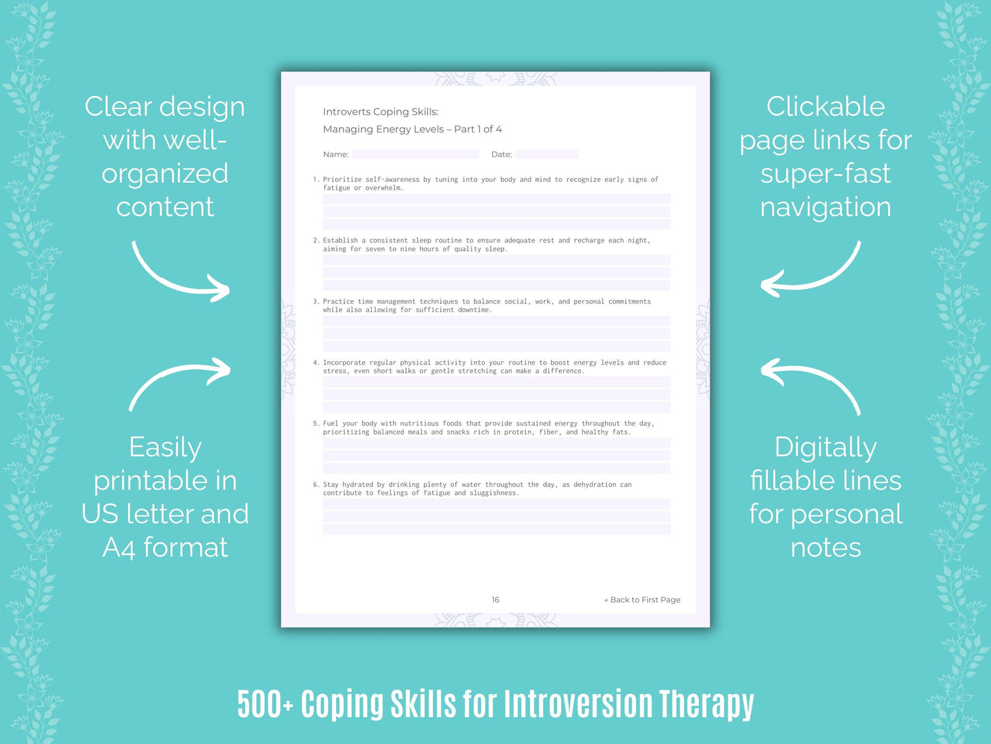 Introversion Therapy Counseling Templates