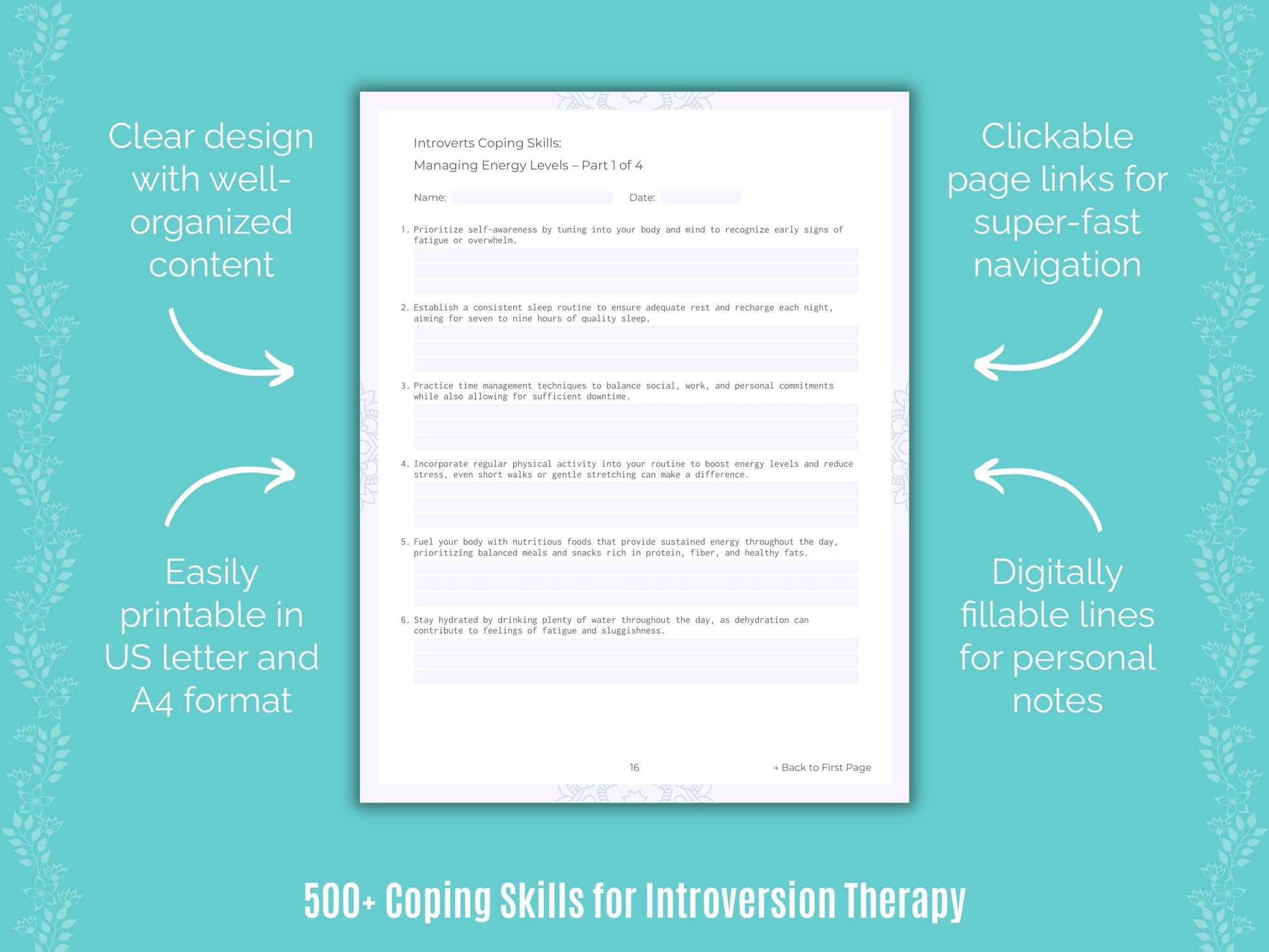 Introversion Therapy Counseling Templates