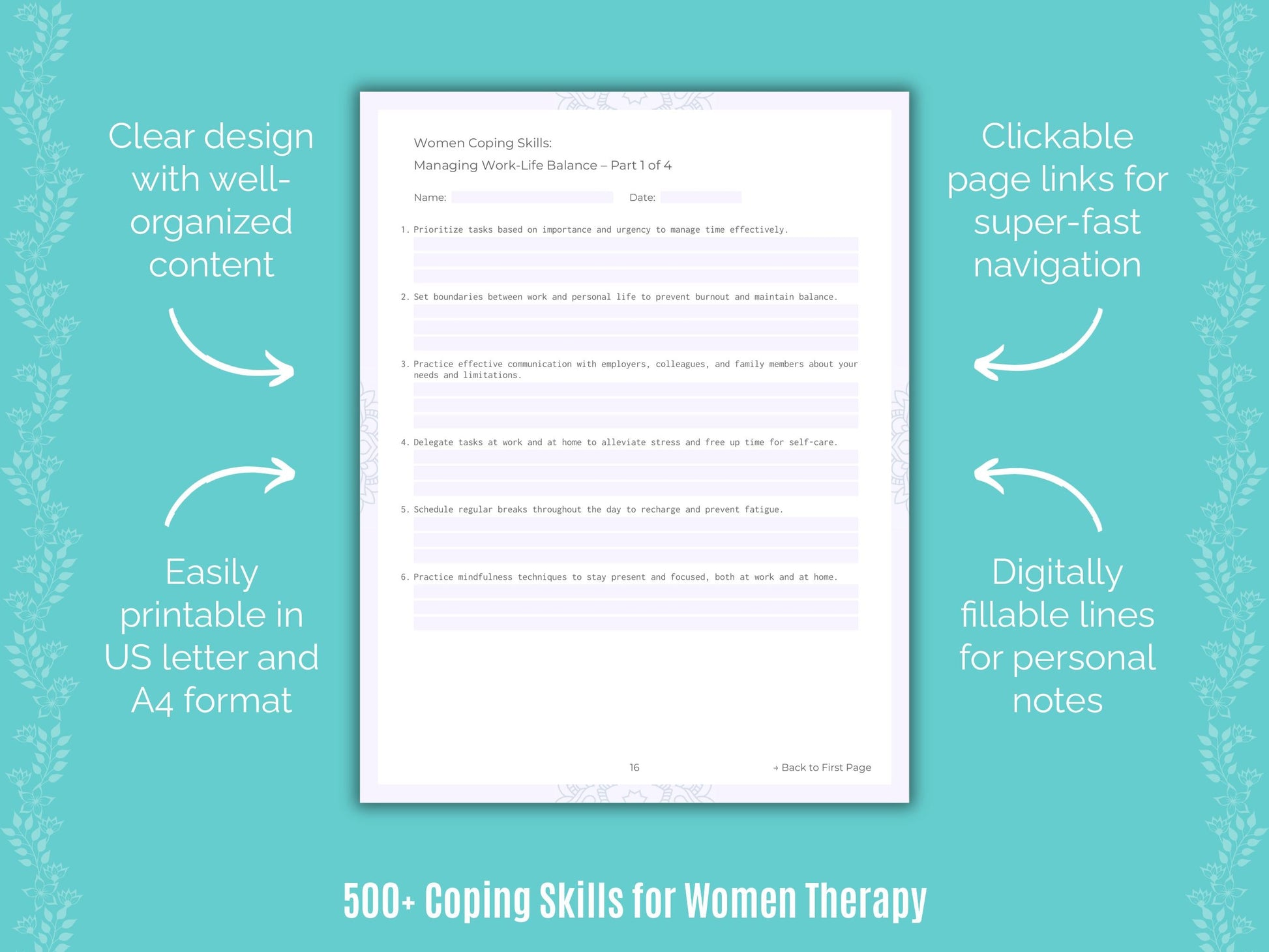 Women Therapy Counseling Templates