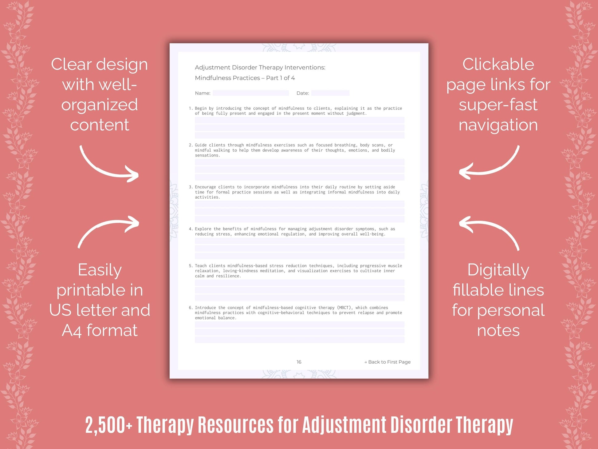 Adjustment Disorder Therapy Counselor Cheat Sheets