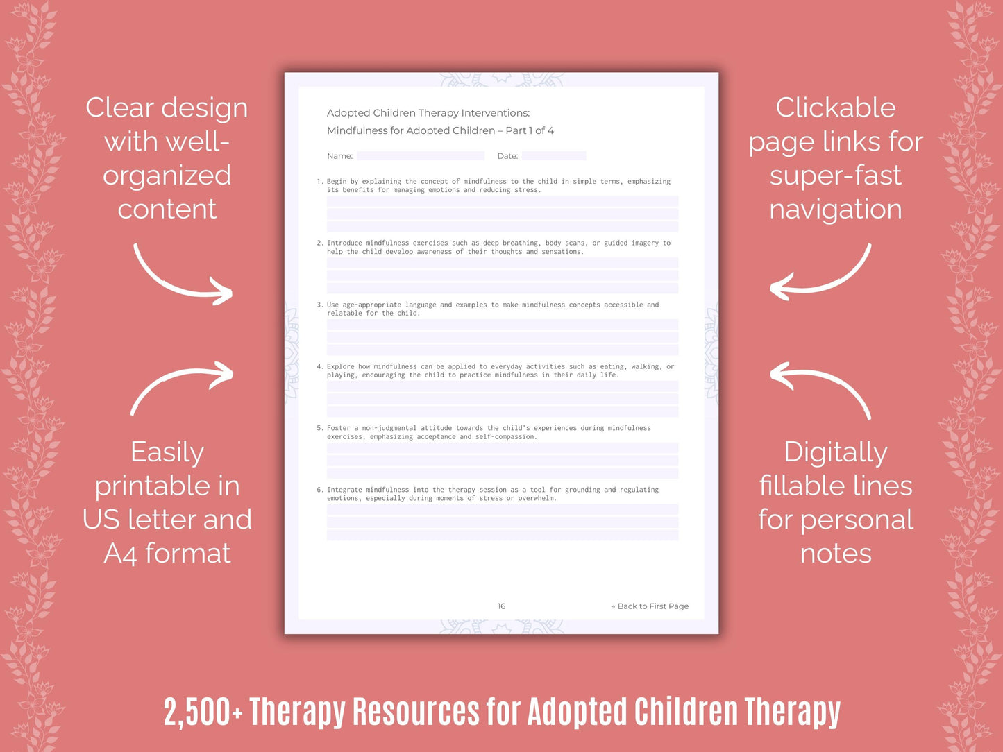 Adopted Children Therapy Counselor Cheat Sheets