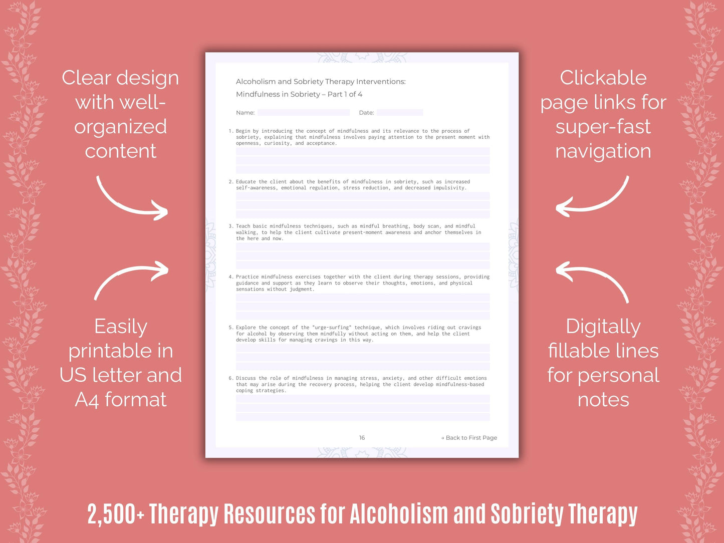 Alcoholism and Sobriety Therapy Counselor Cheat Sheets