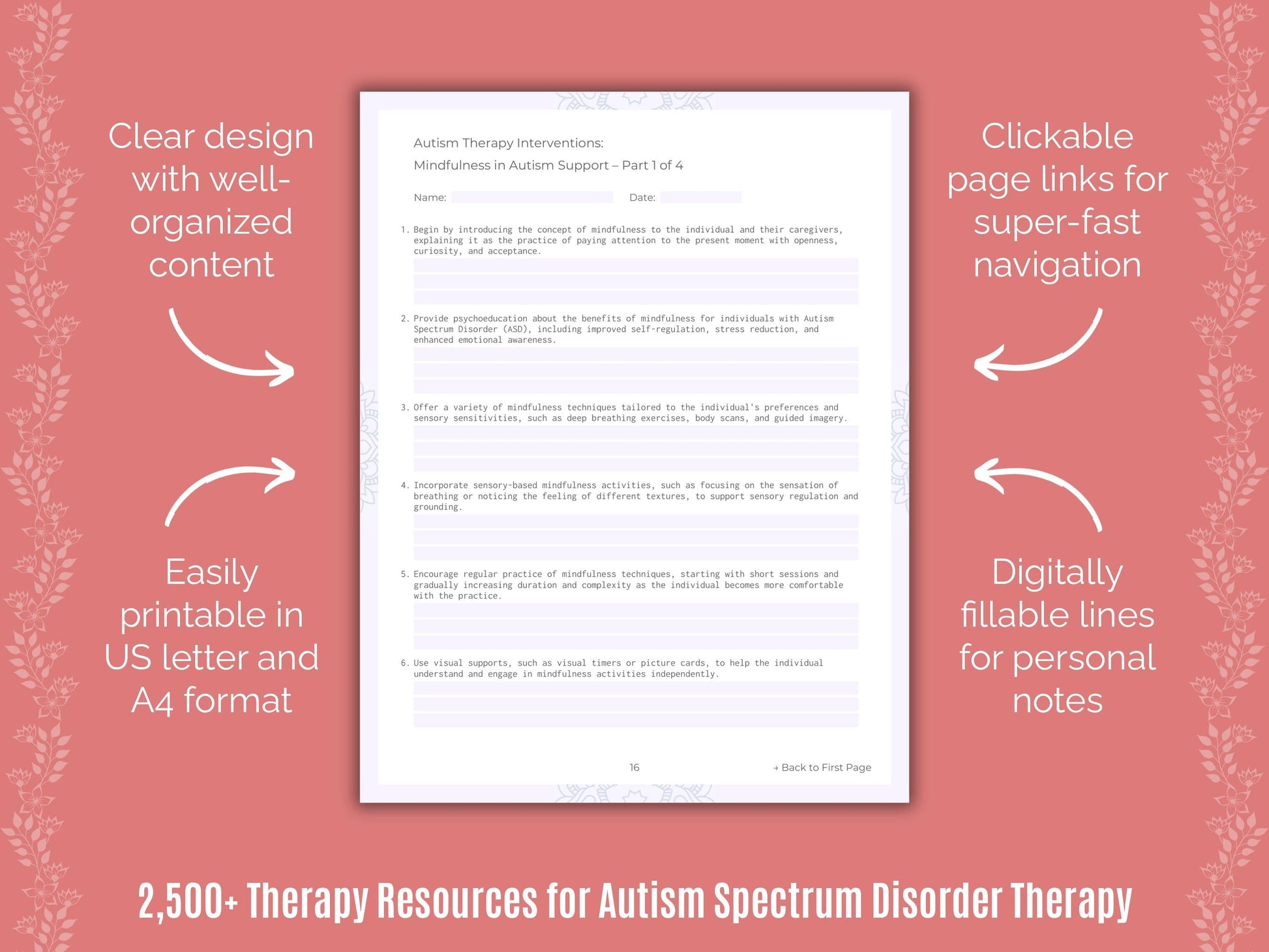 Autism Spectrum Disorder Therapy Counselor Cheat Sheets