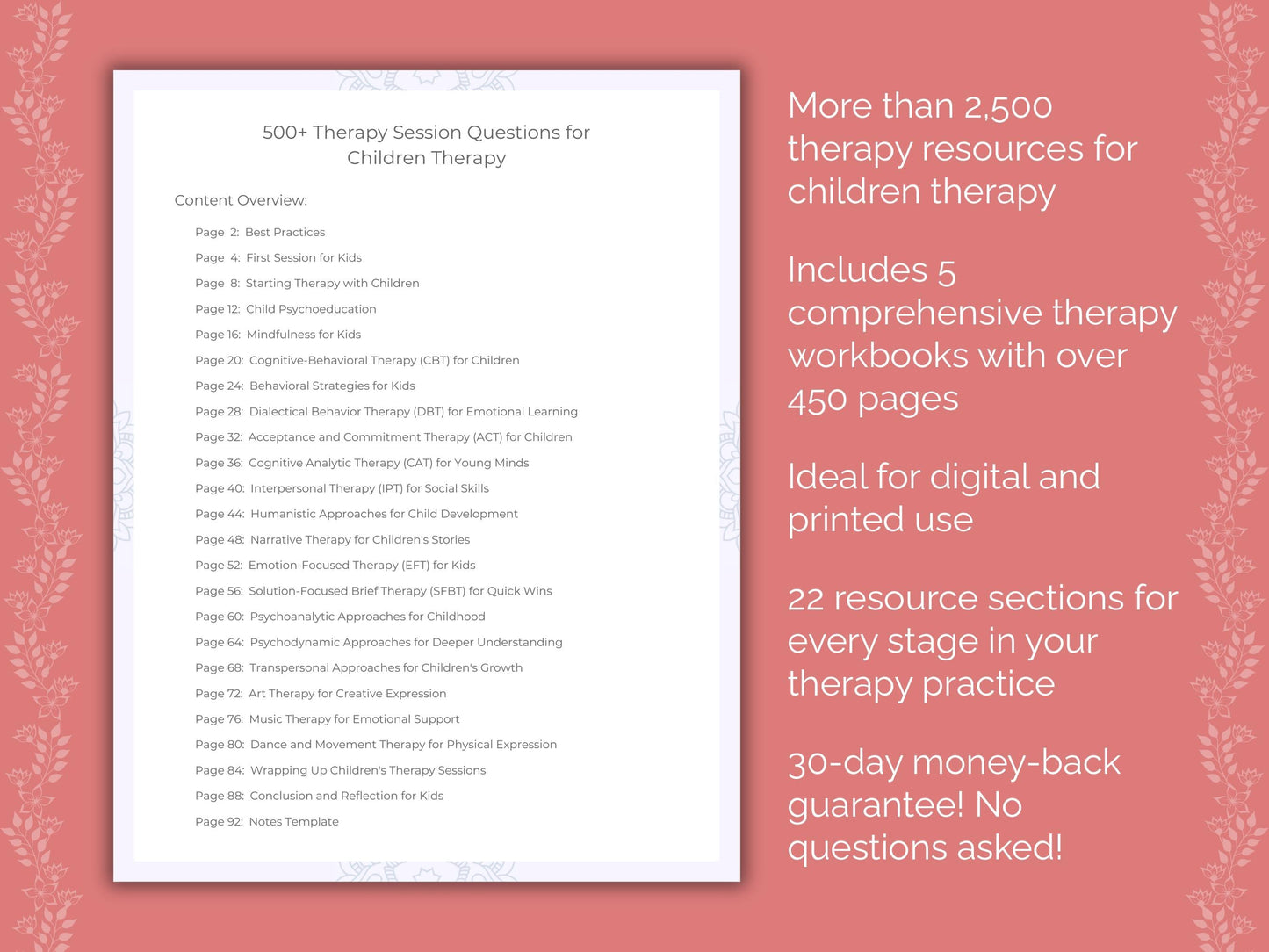 Children Therapy Counseling Templates