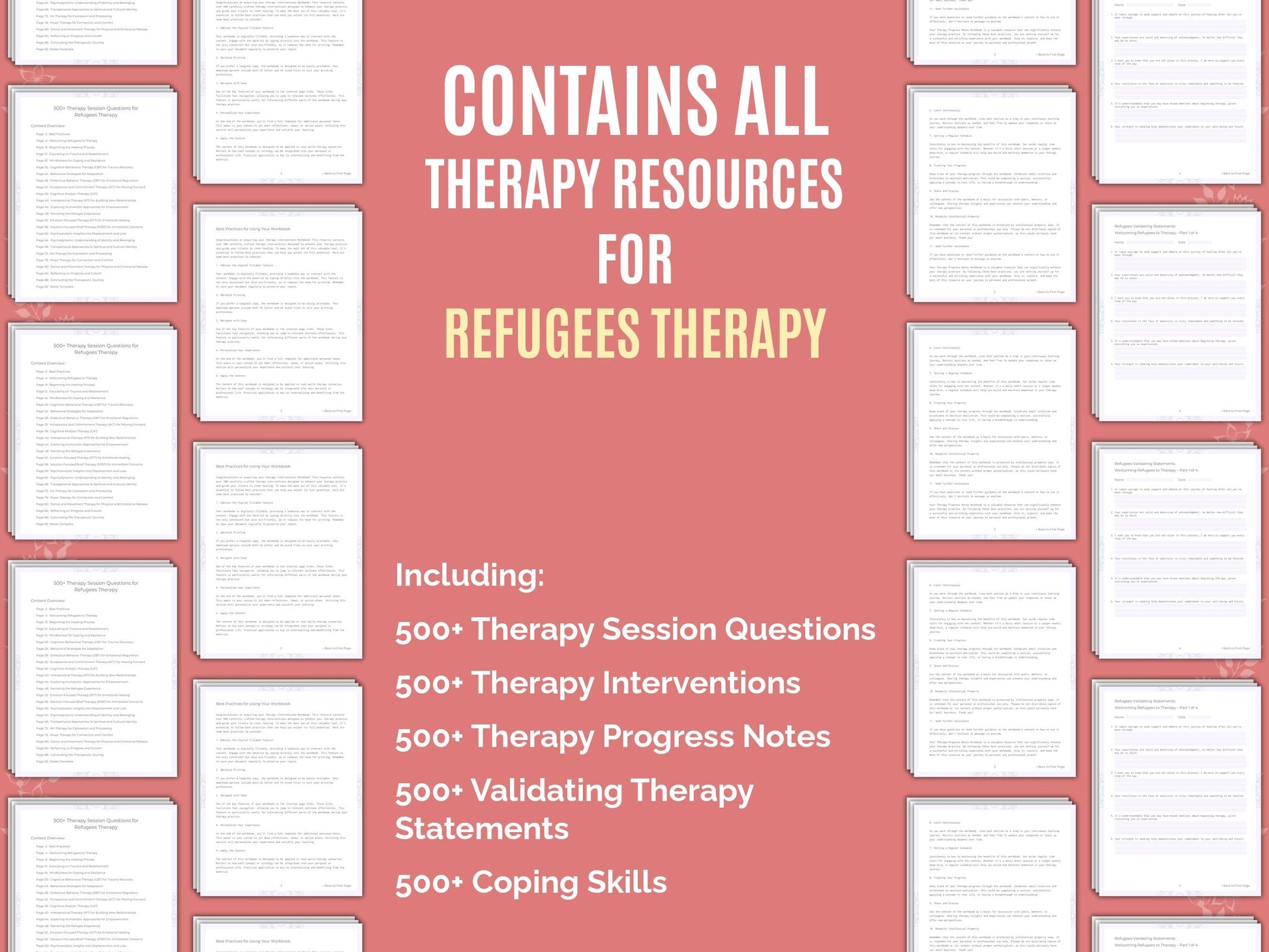 Refugees Therapy Therapist Worksheets