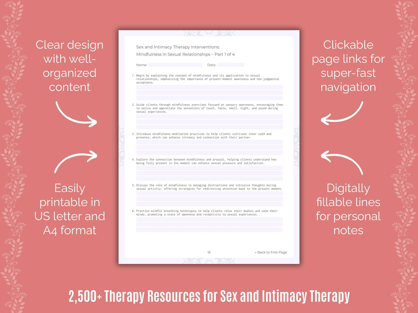 Sex and Intimacy Therapy Counselor Cheat Sheets