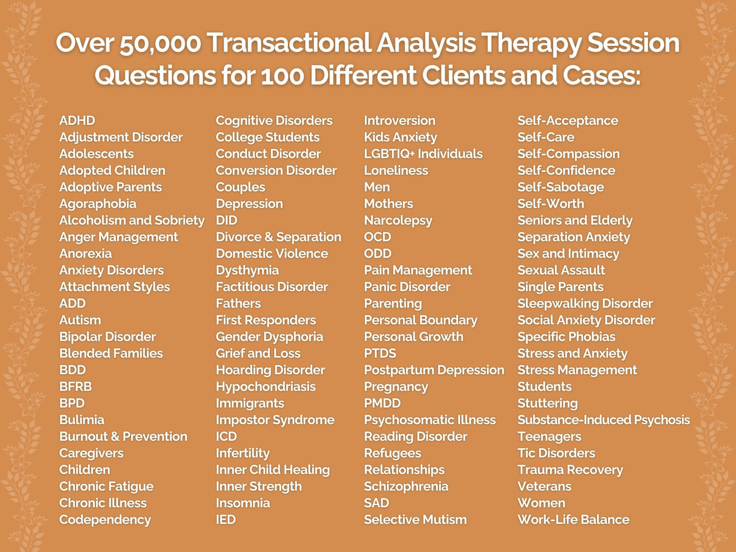 Transactional Analysis Therapy Session Questions Therapist Worksheets