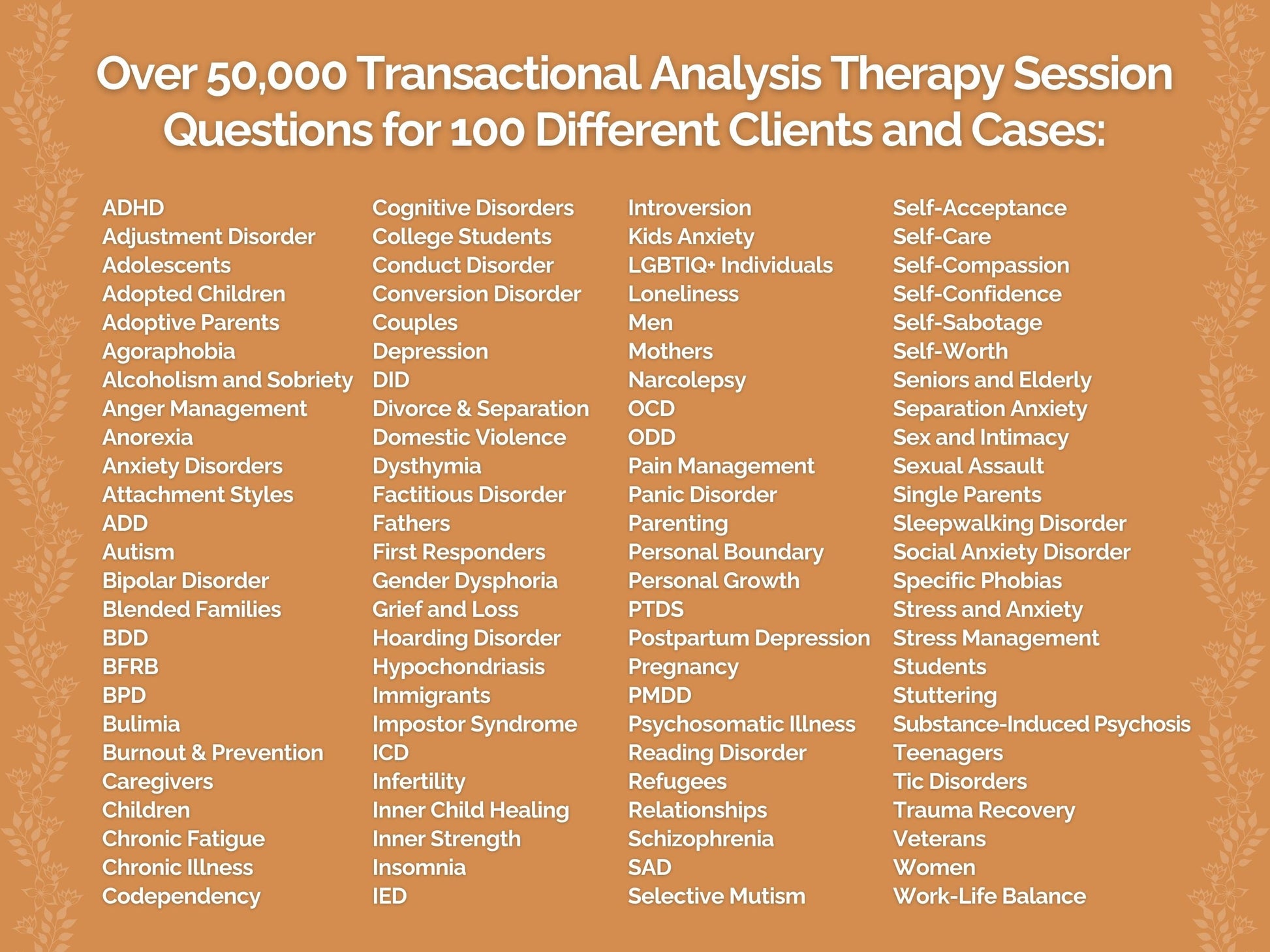 Transactional Analysis Therapy Session Questions Therapist Worksheets