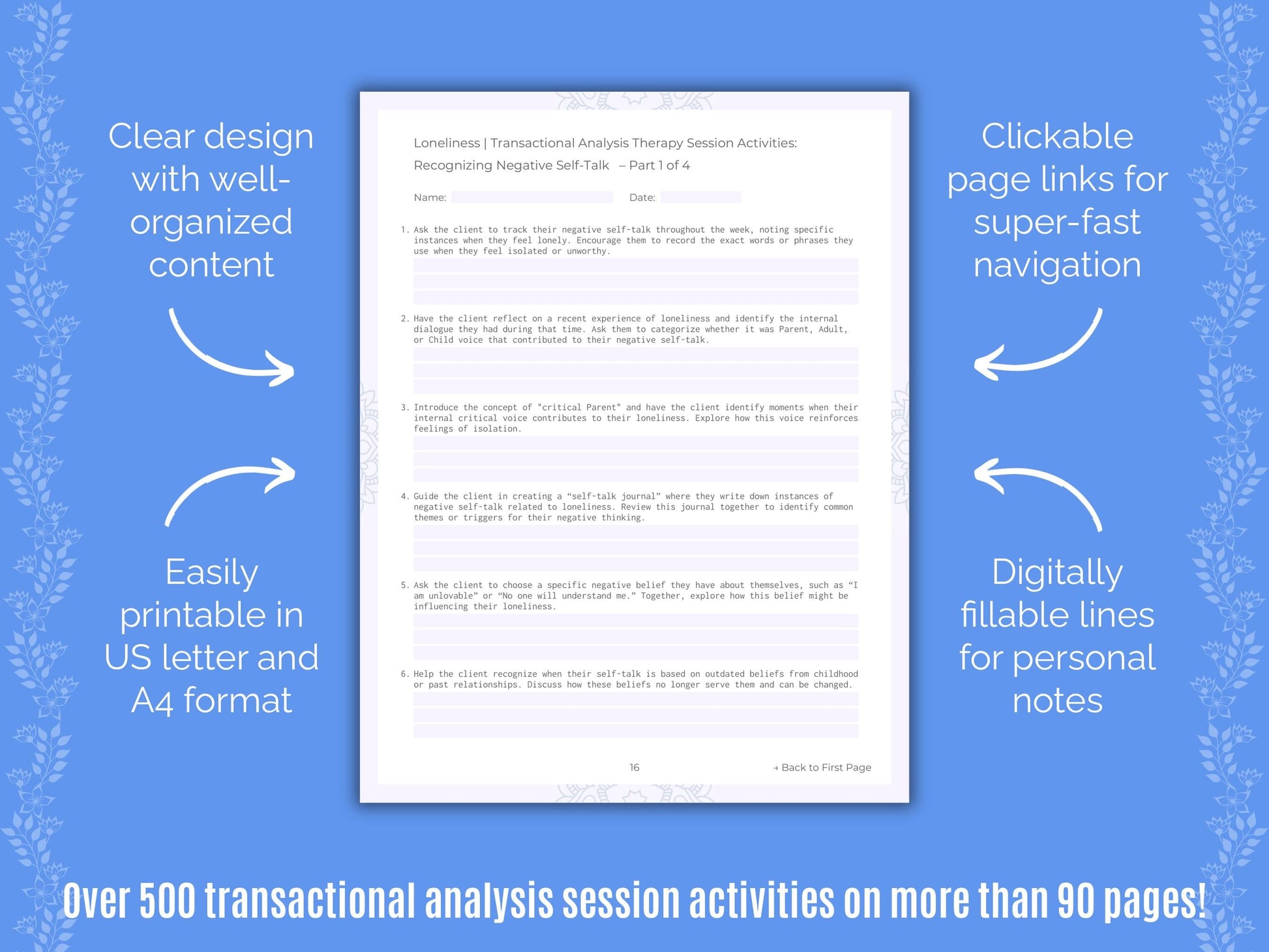 Loneliness Transactional Analysis Counseling Templates