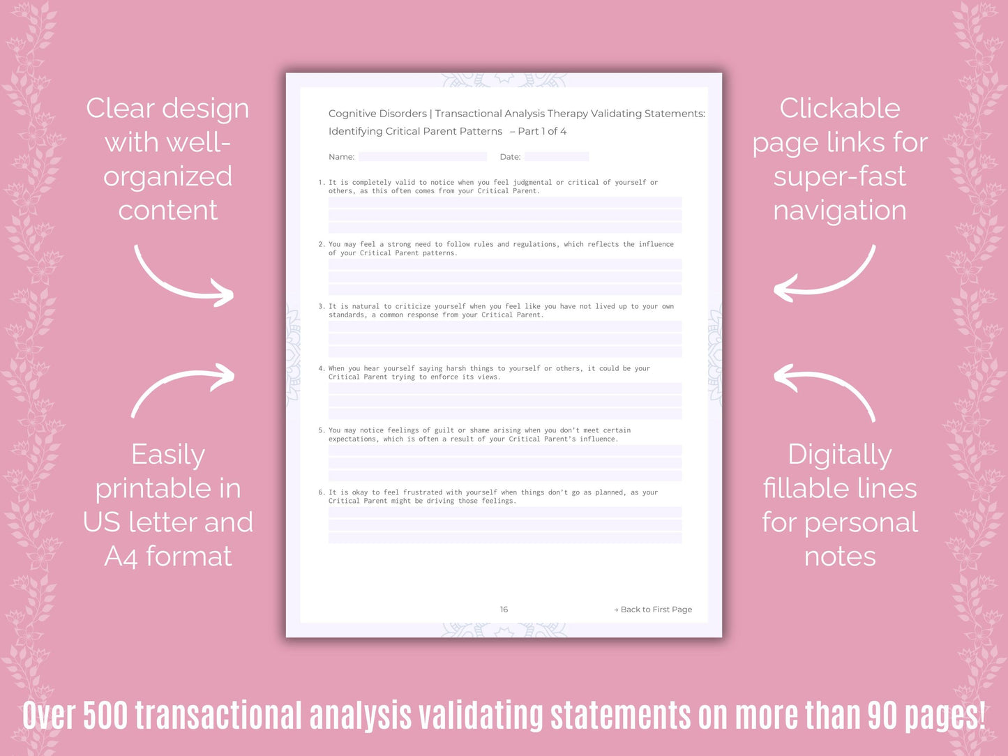 Cognitive Disorders Transactional Analysis Counseling Templates