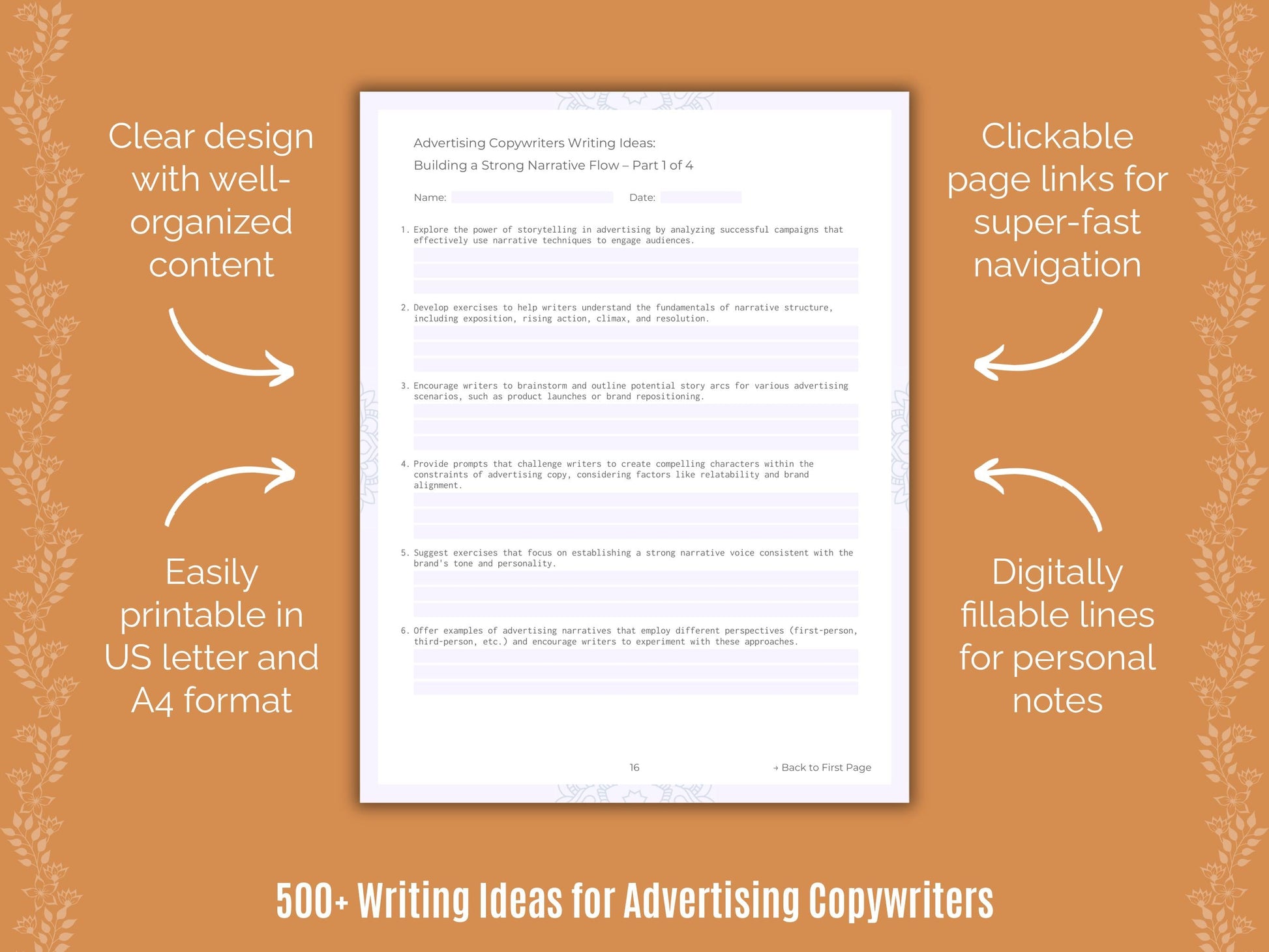 Advertising Copywriters Writing Templates