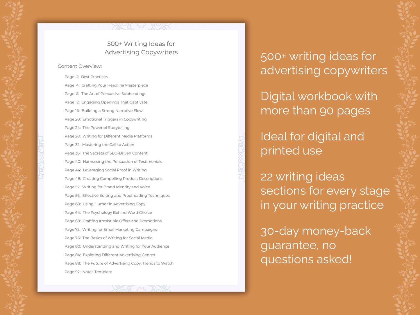 Advertising Copywriters Writing Worksheets