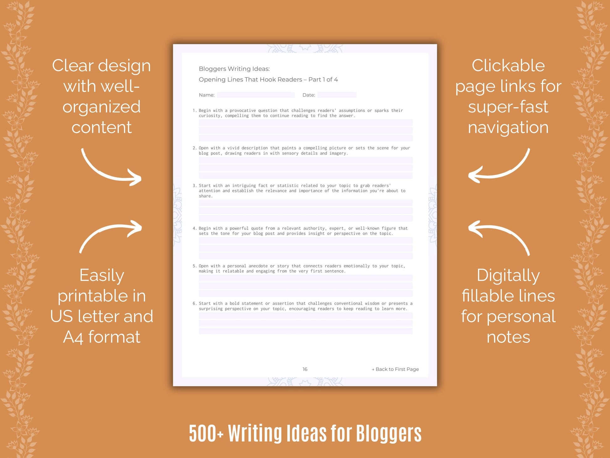 Bloggers Writing Templates