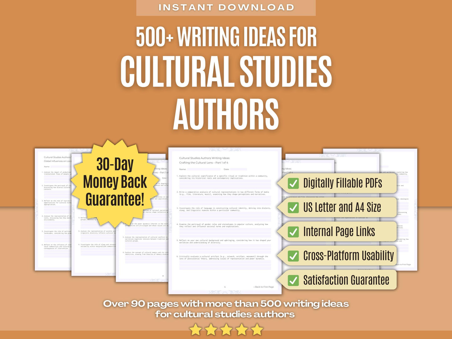 Cultural Studies Authors Writing Workbooks