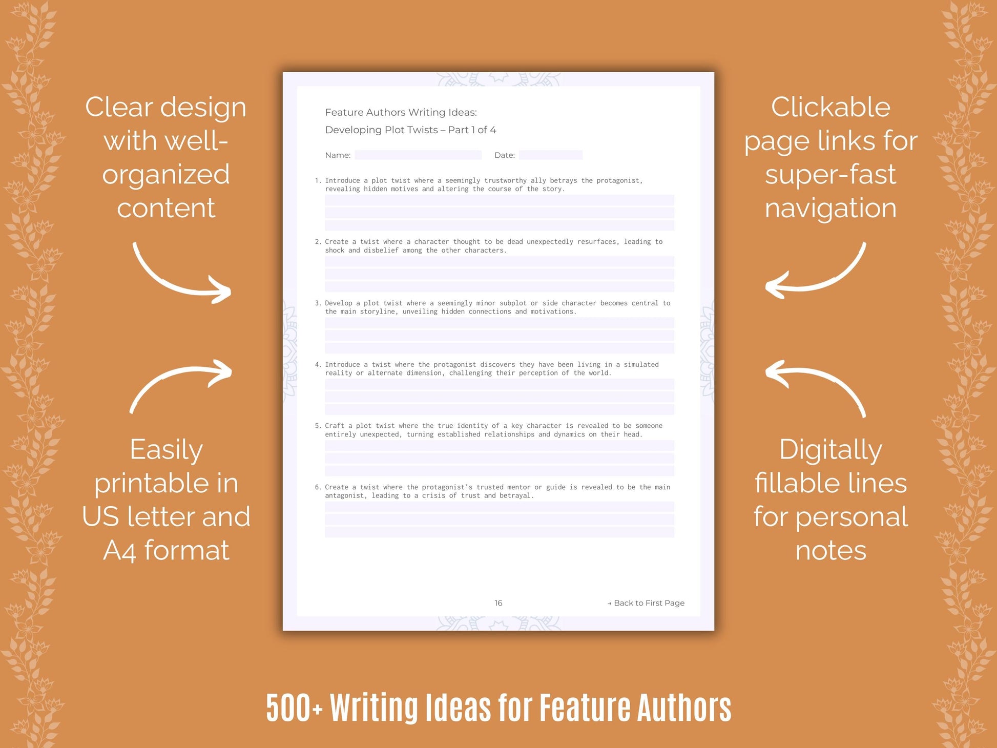 Feature Authors Writing Templates