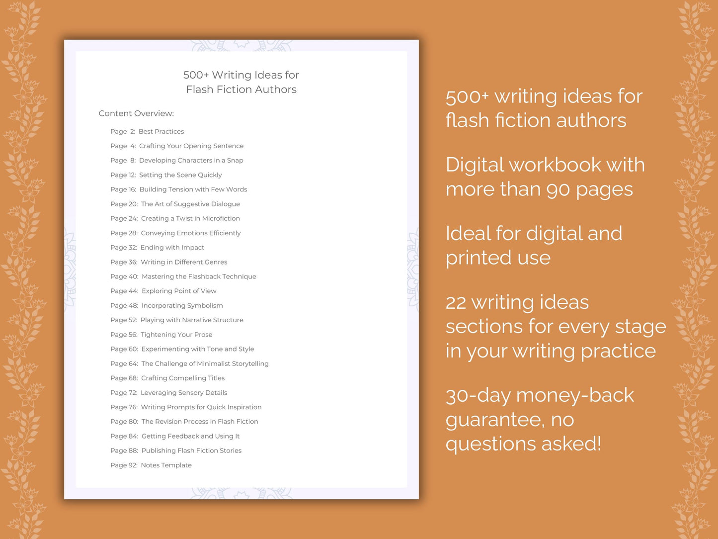 Flash Fiction Authors Writing Worksheets