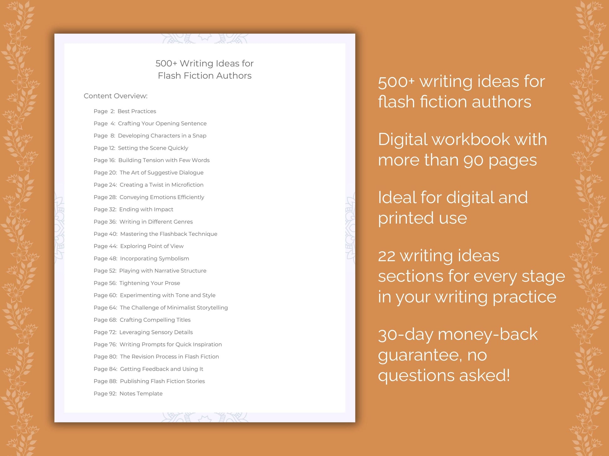 Flash Fiction Authors Writing Worksheets