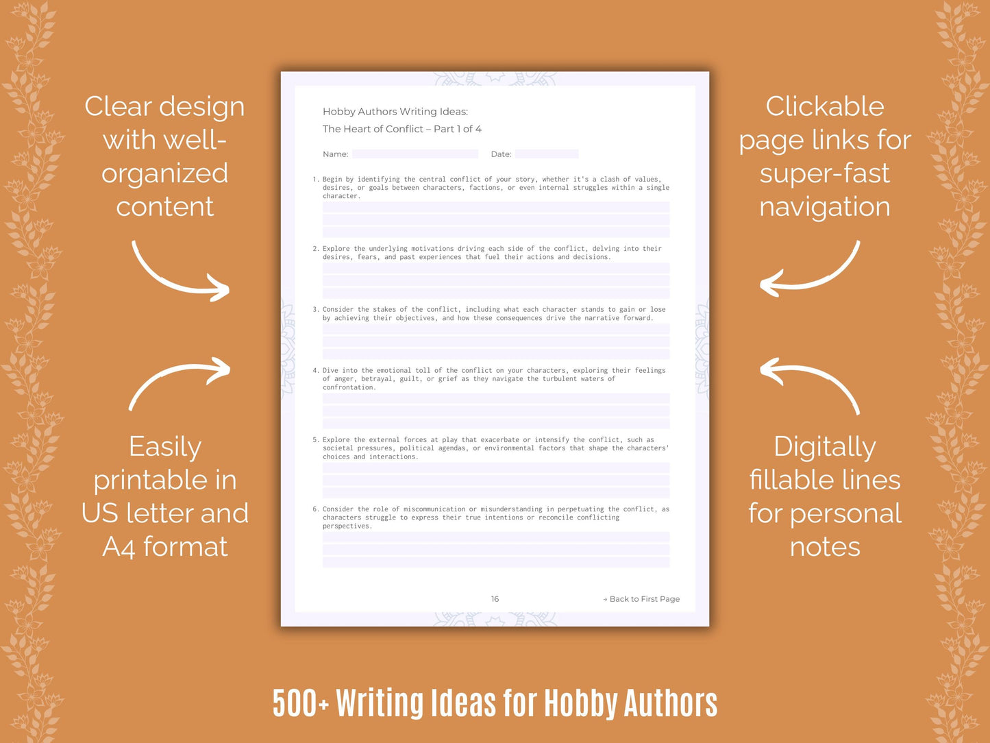 Hobby Authors Writing Templates