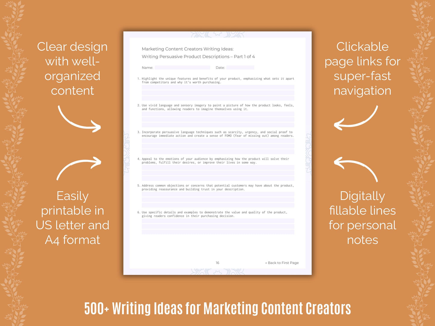 Marketing Content Creators Writing Templates