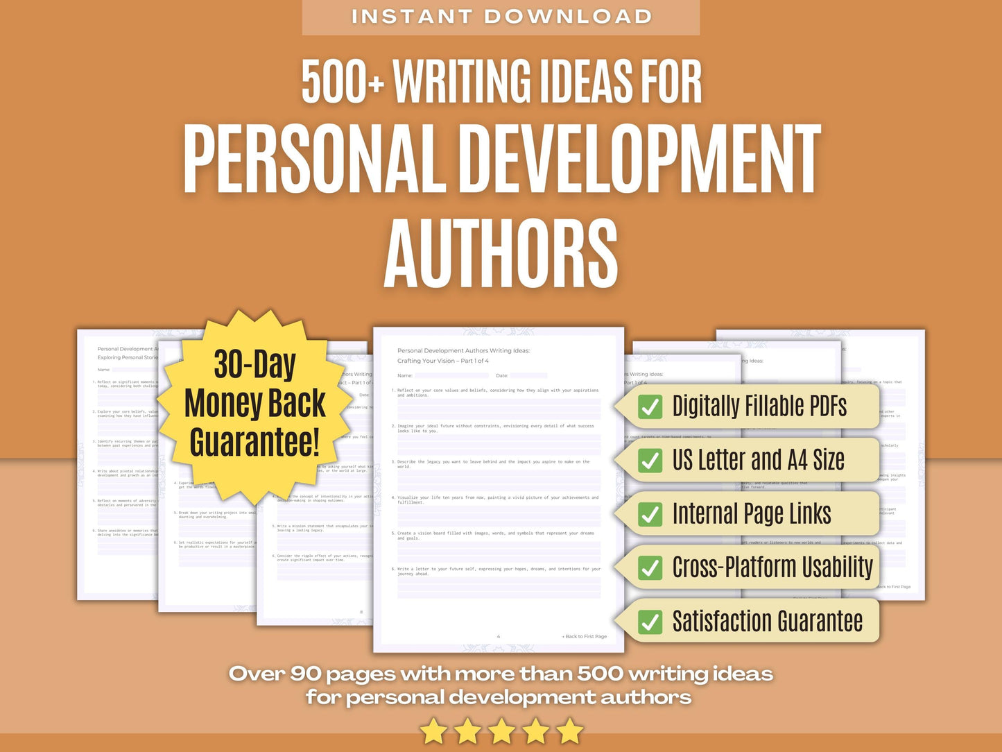 Personal Development Authors Writing Workbooks