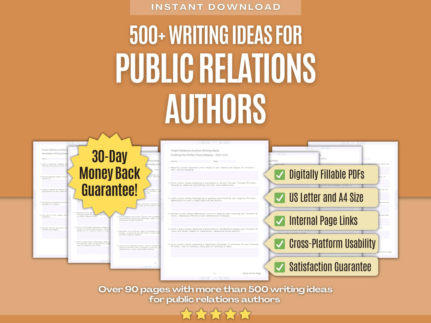 Public Relations Authors Writing Workbooks