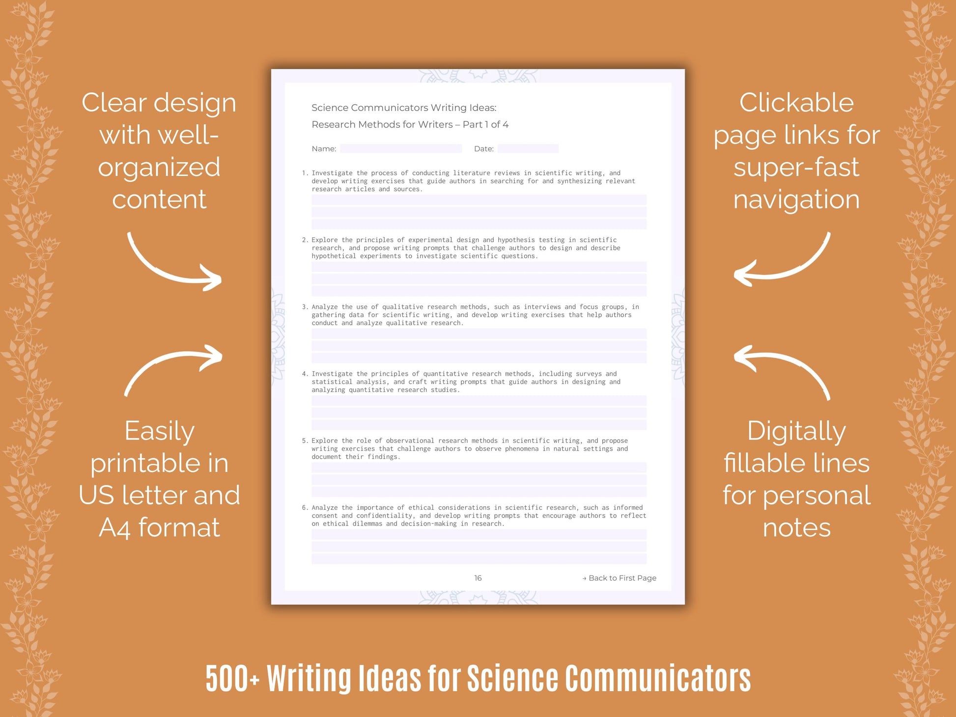 Science Communicators Writing Templates