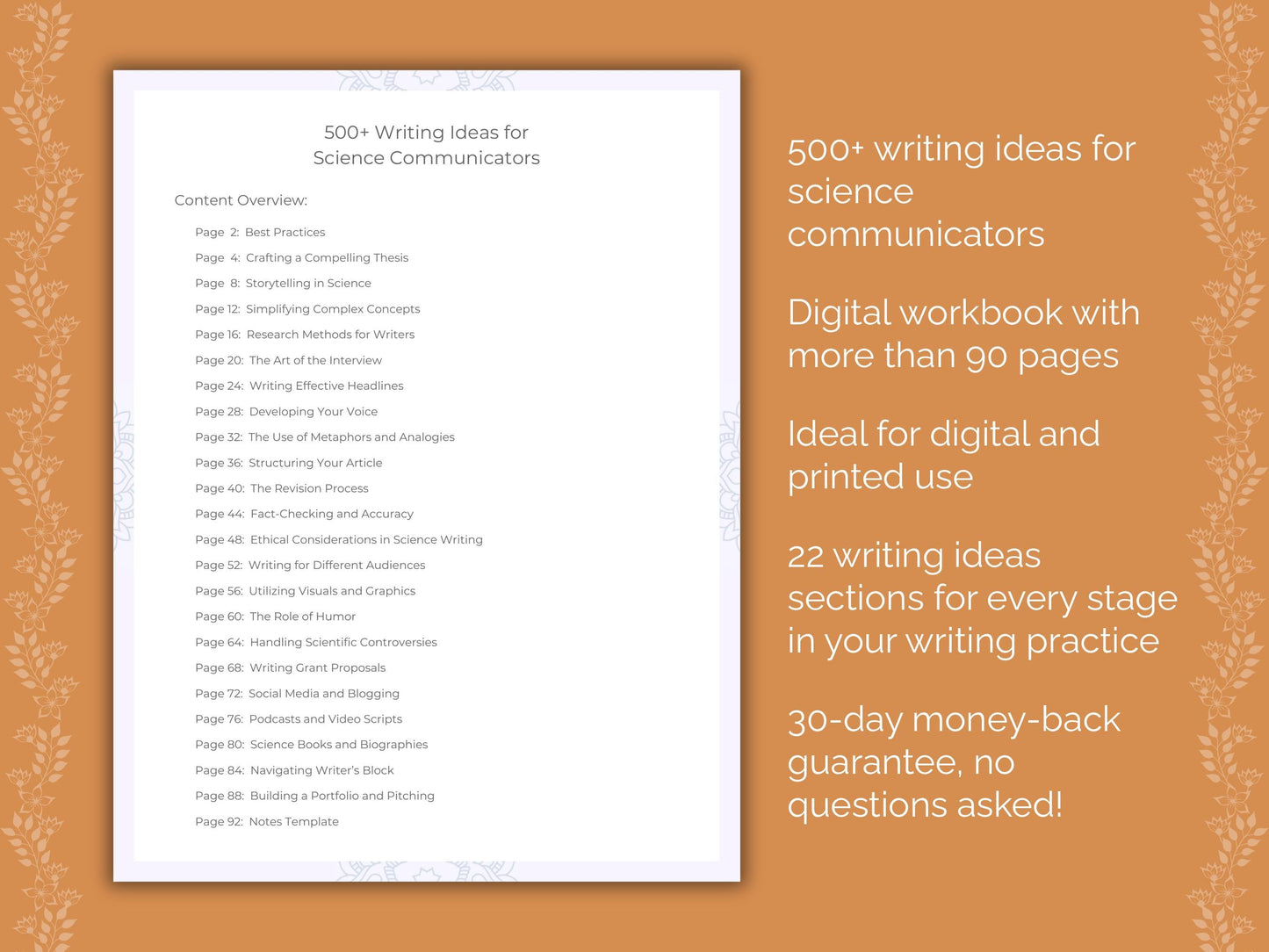 Science Communicators Writing Worksheets