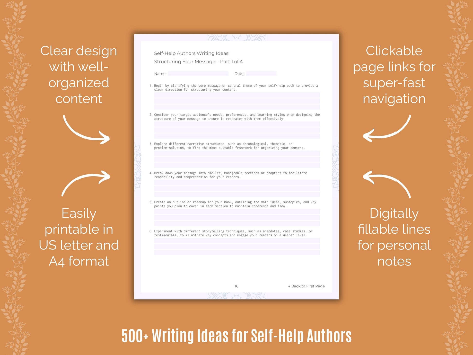 Self-Help Authors Writing Templates