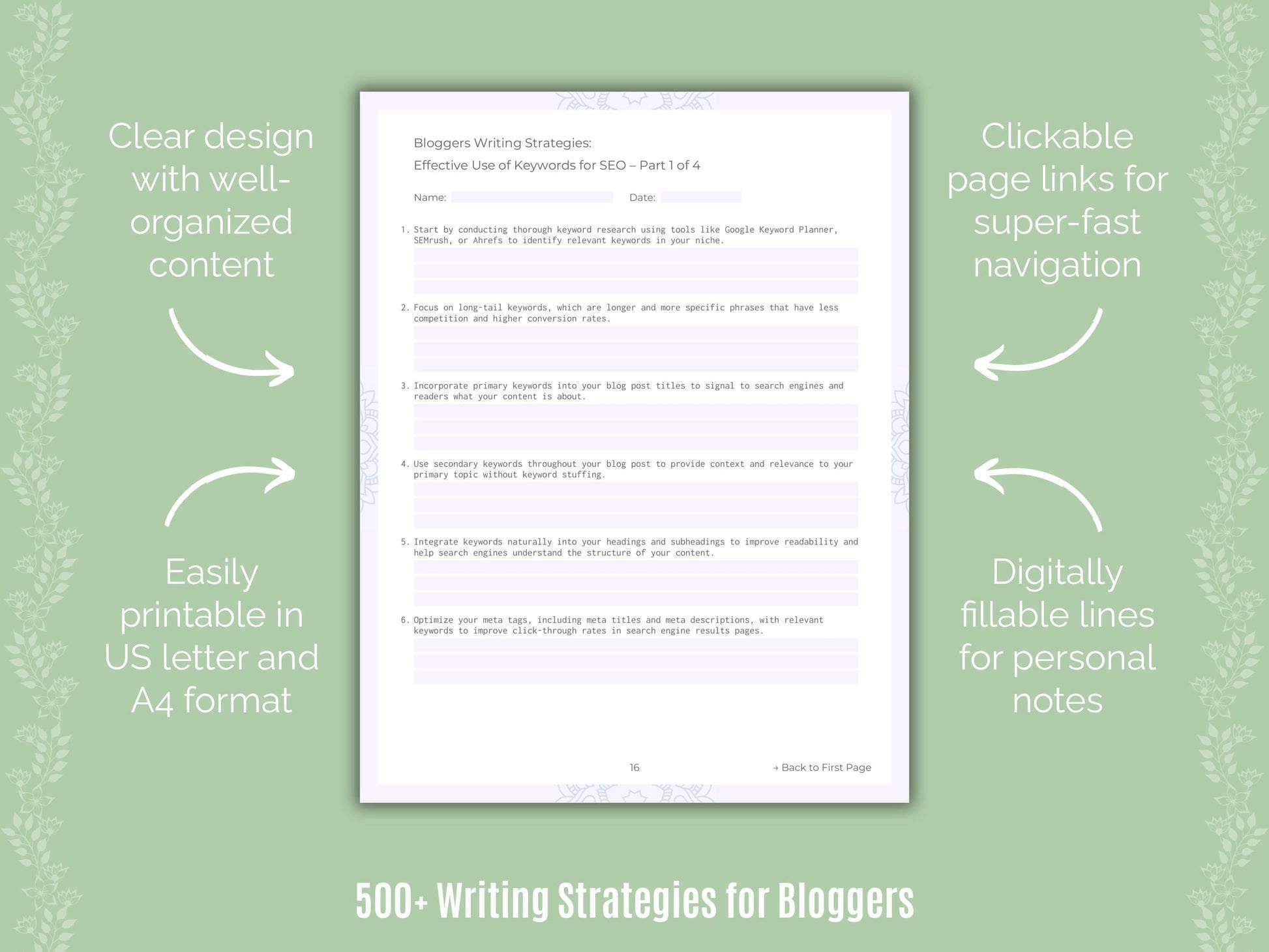 Bloggers Writing Templates