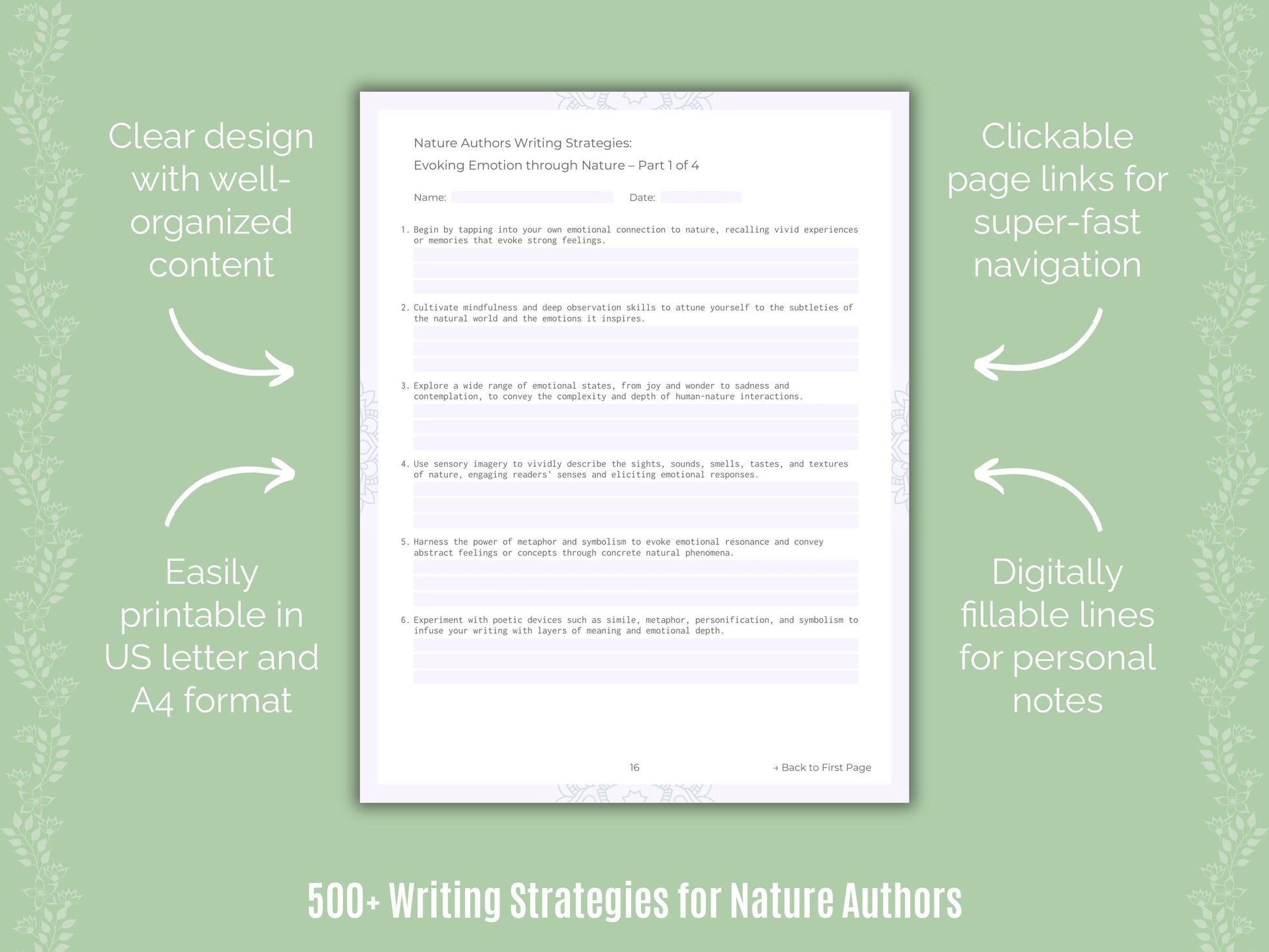 Nature Authors Writing Templates