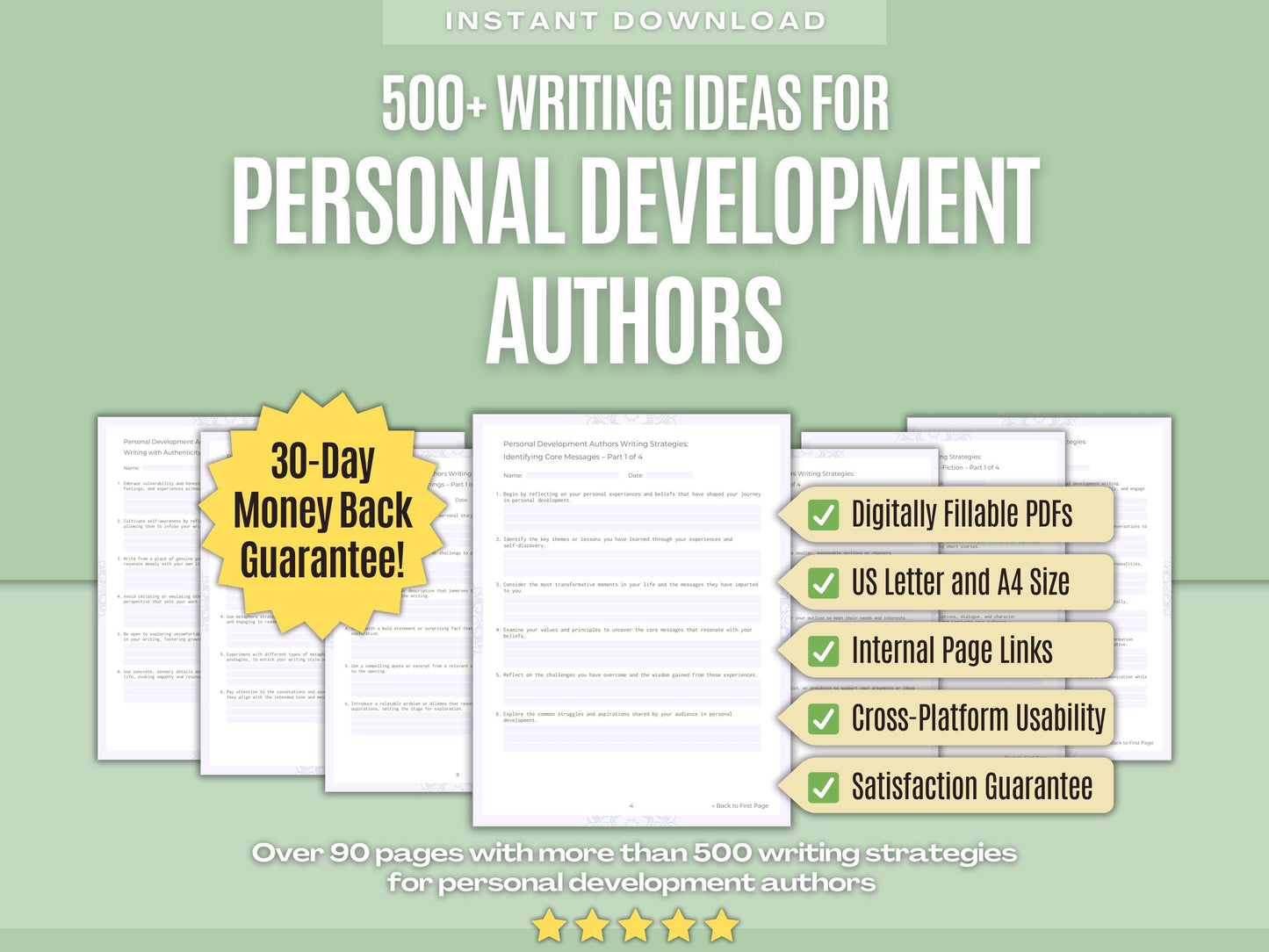 Personal Development Authors Writing Workbooks