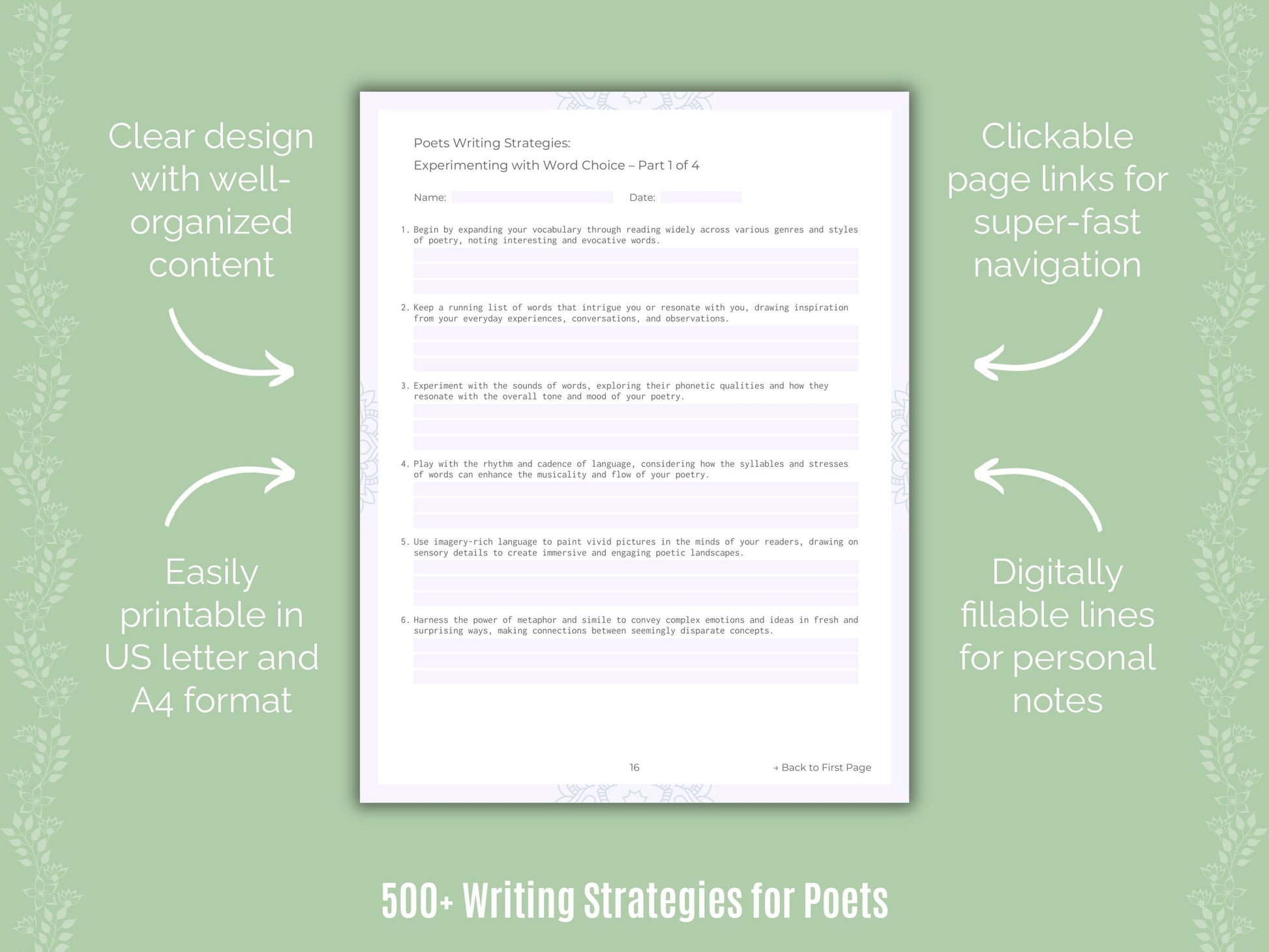 Poets Writing Templates