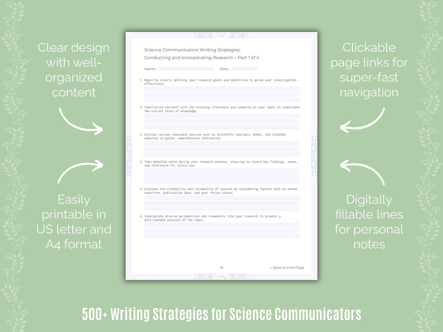 Science Communicators Writing Templates