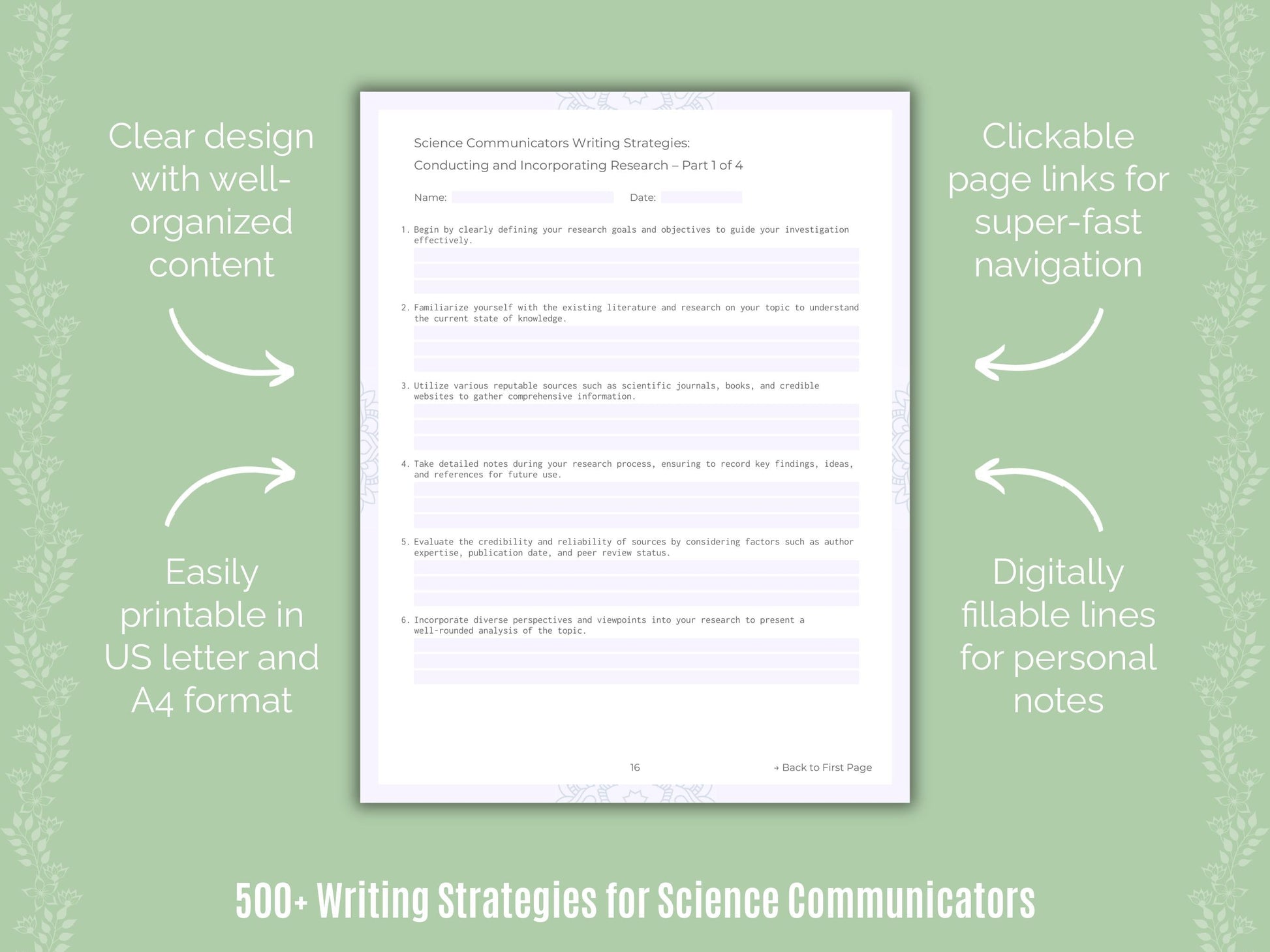 Science Communicators Writing Templates