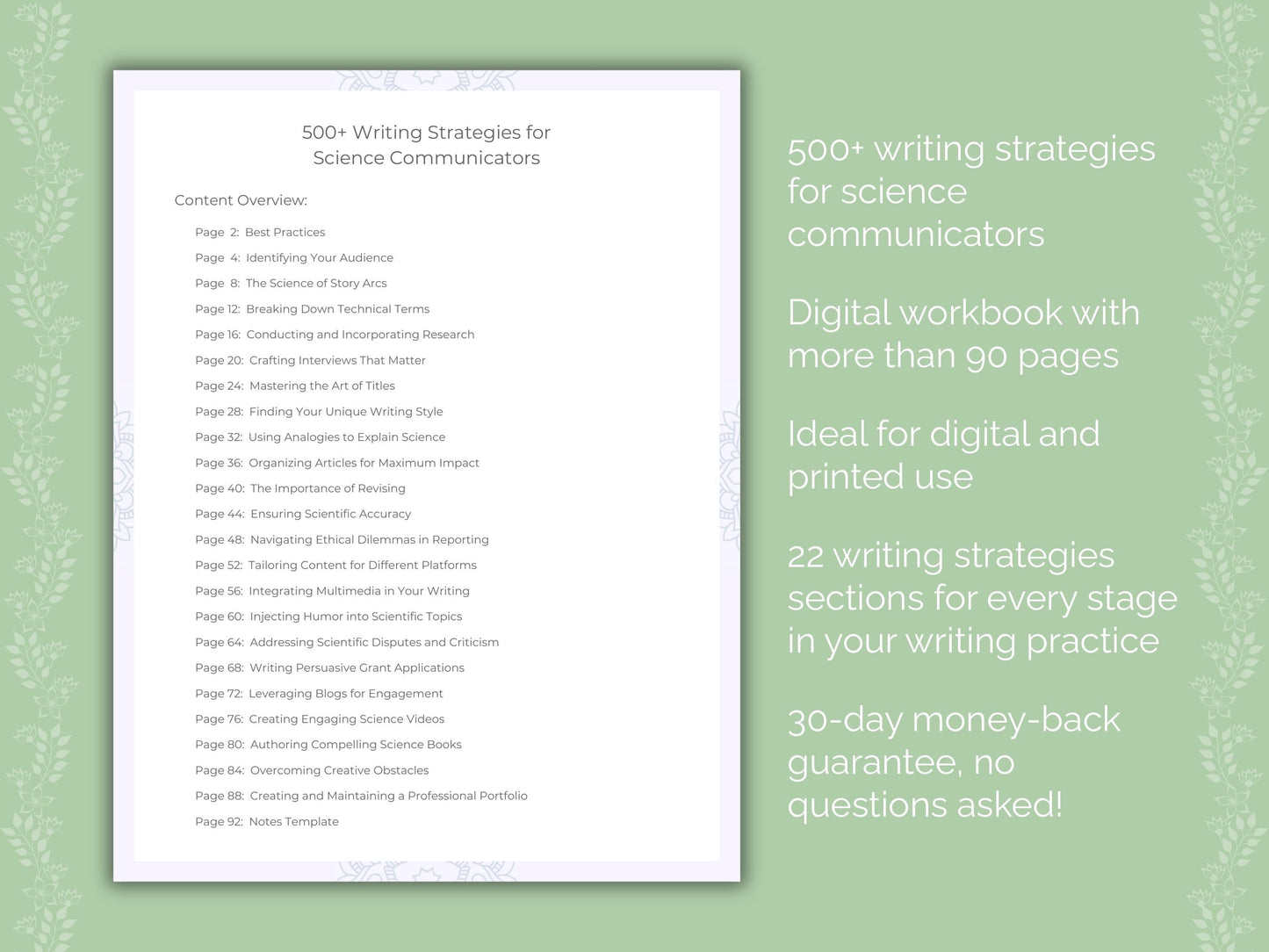 Science Communicators Writing Worksheets