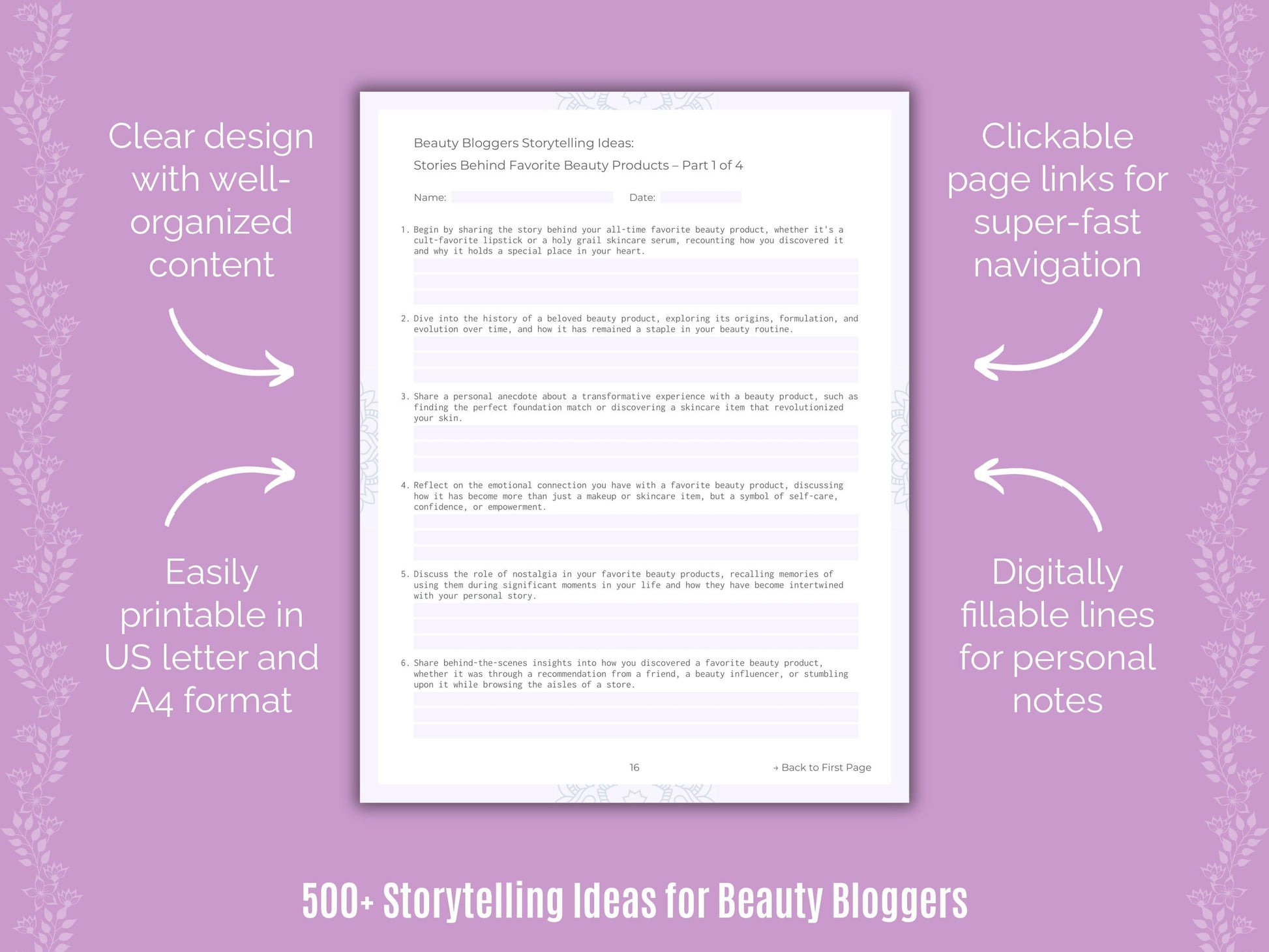 Beauty Bloggers Writing Templates