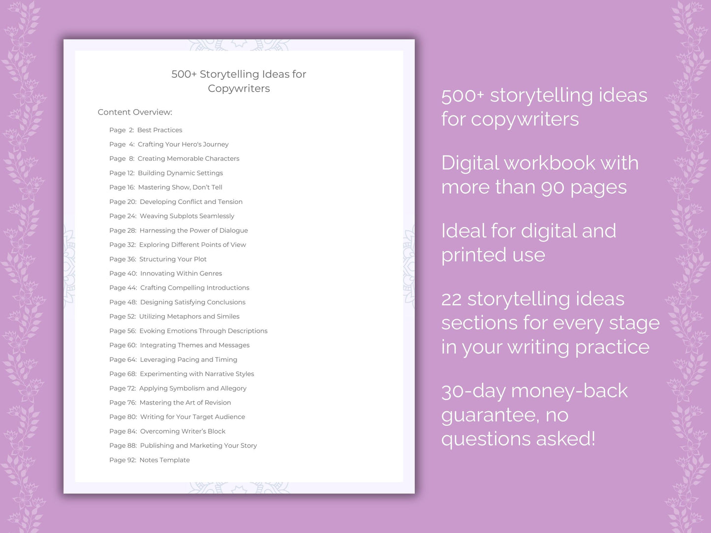 Copywriters Writing Worksheets