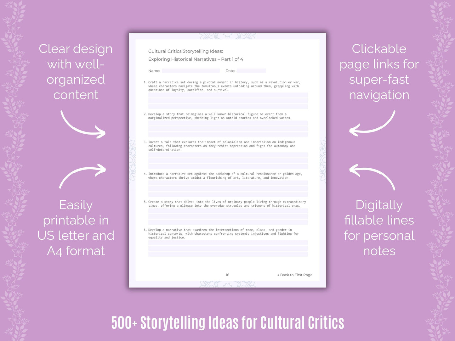 Cultural Critics Writing Templates