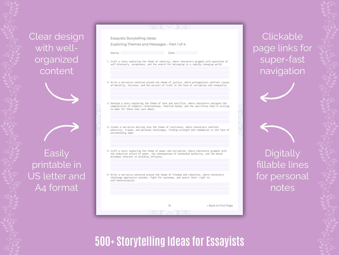 Essayists Writing Templates