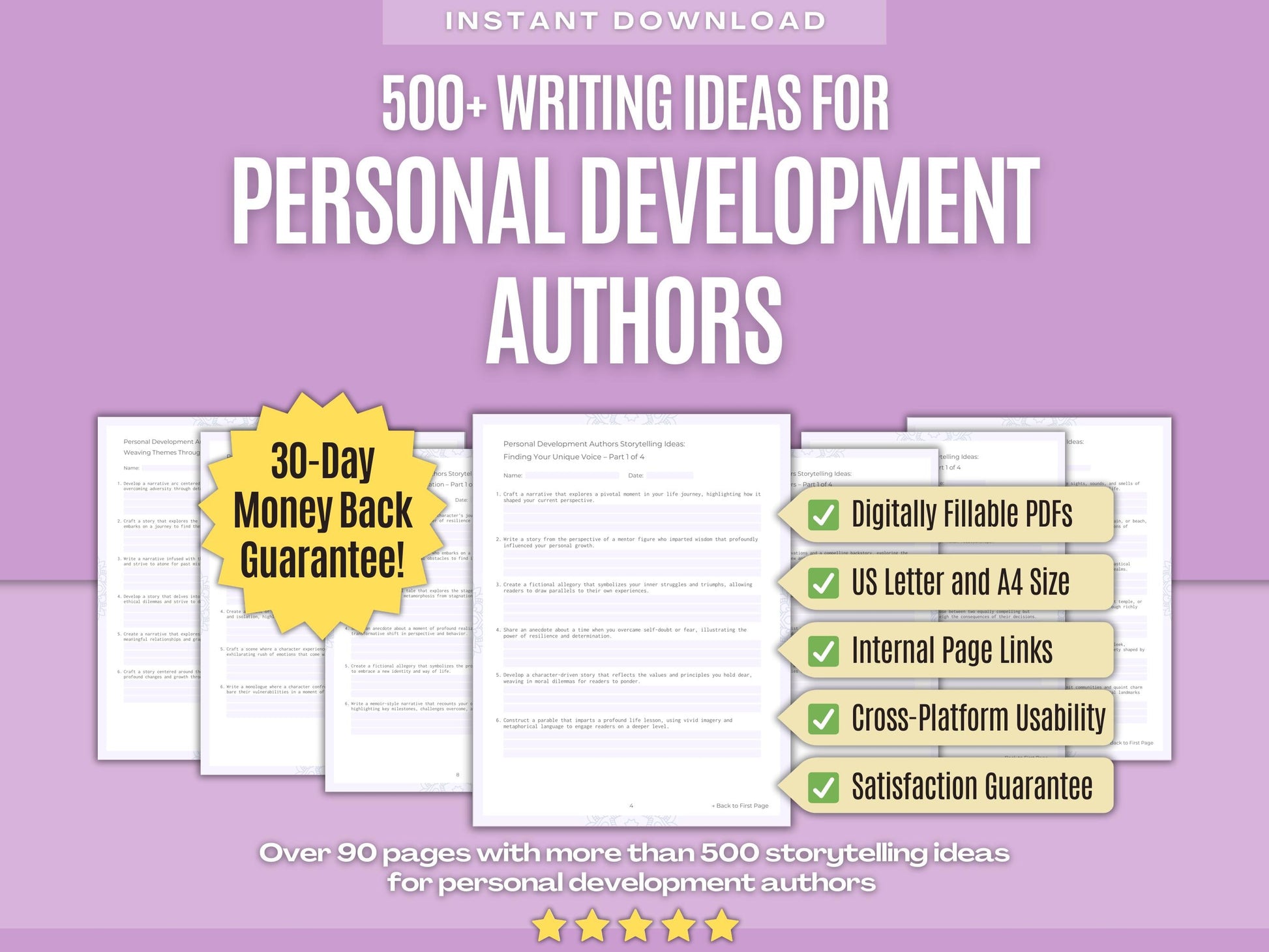 Personal Development Authors Writing Workbooks