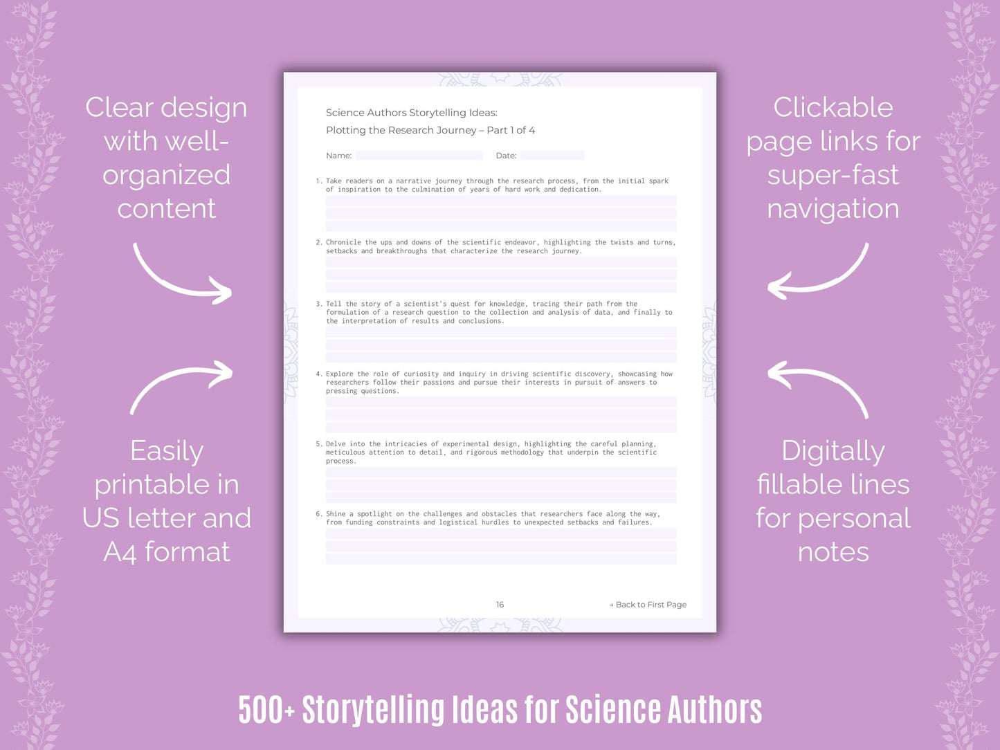 Science Authors Writing Templates