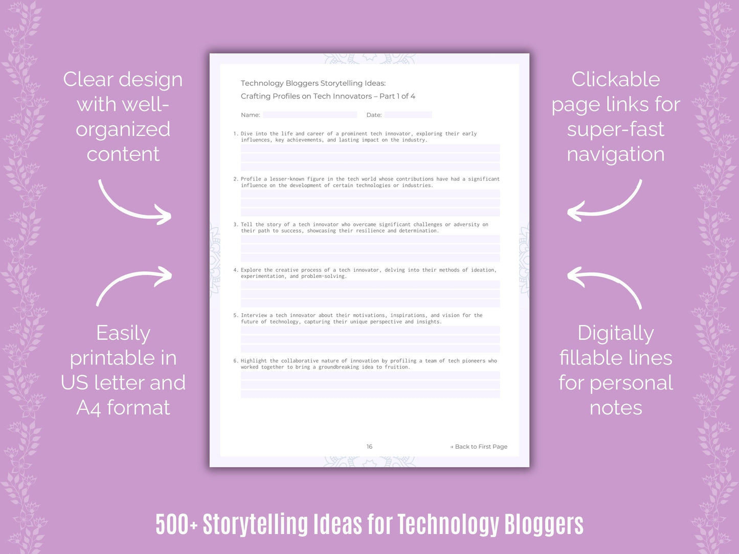 Technology Bloggers Writing Templates