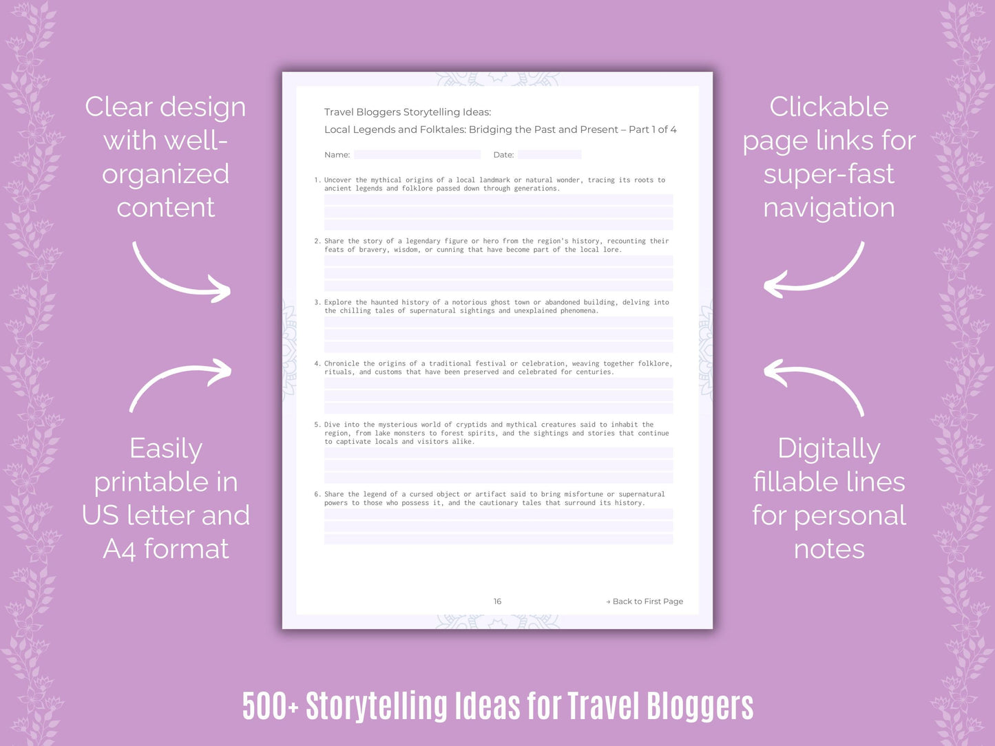 Travel Bloggers Writing Templates