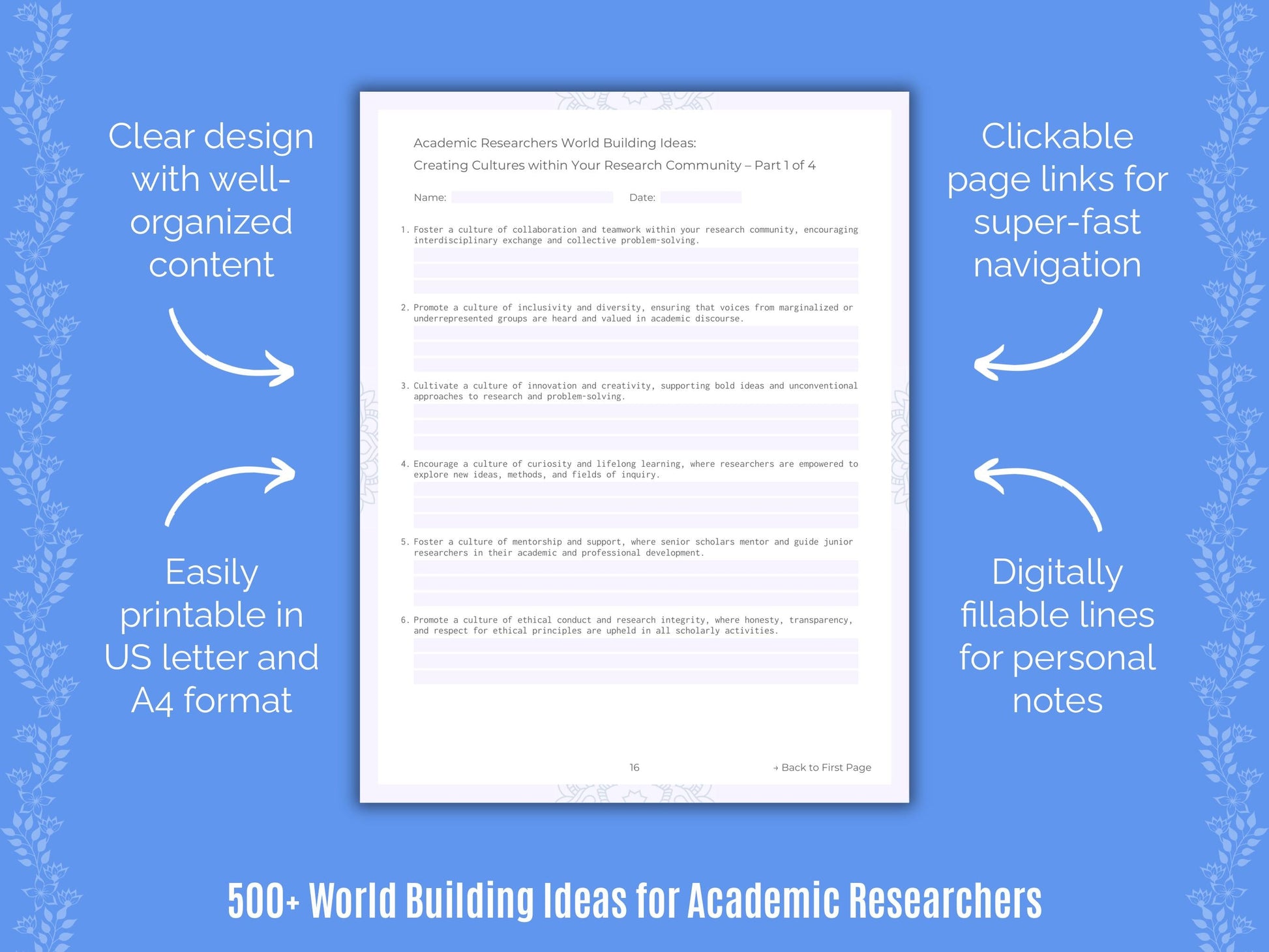 Academic Researchers Writing Templates