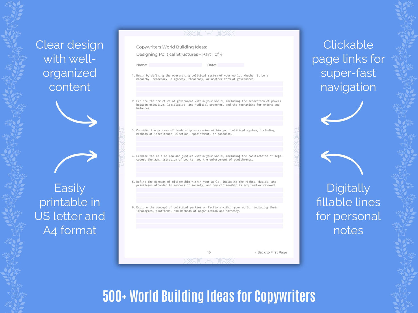 Copywriters Writing Templates