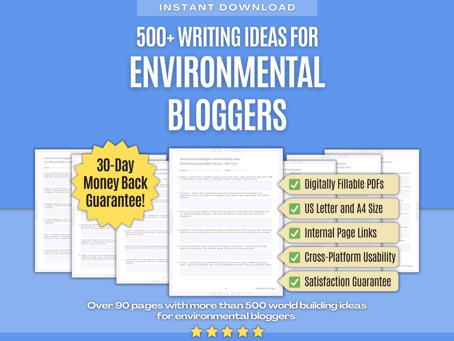 Environmental Bloggers Writing Workbooks