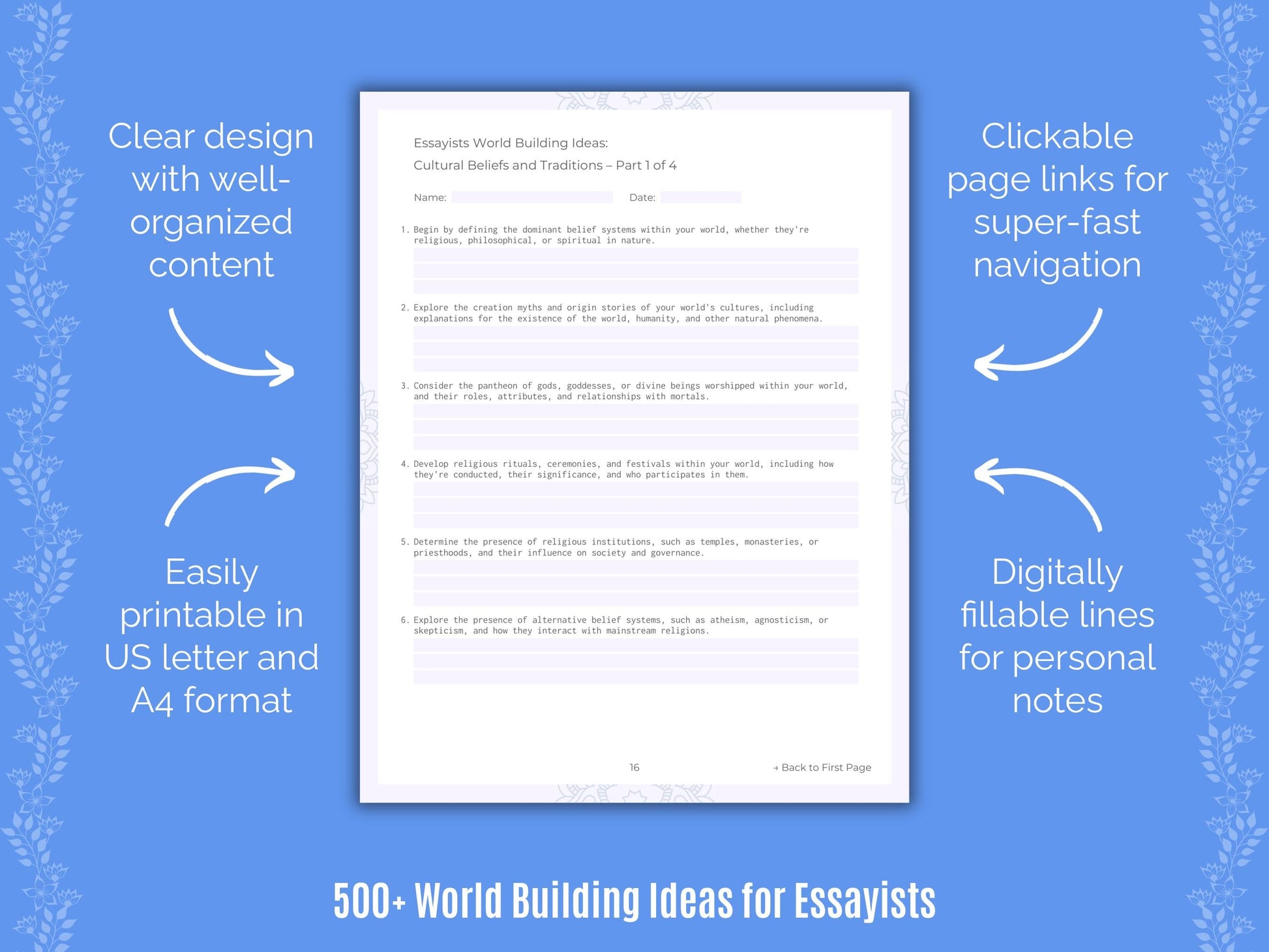 Essayists Writing Templates