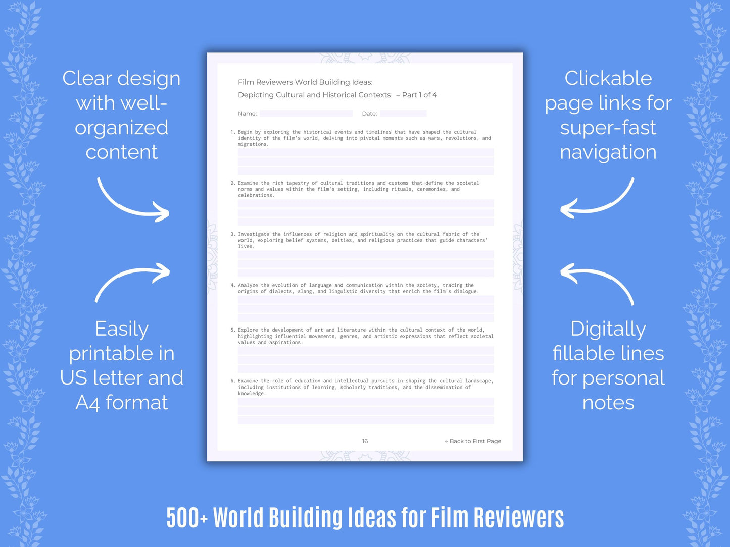 Film Reviewers Writing Templates